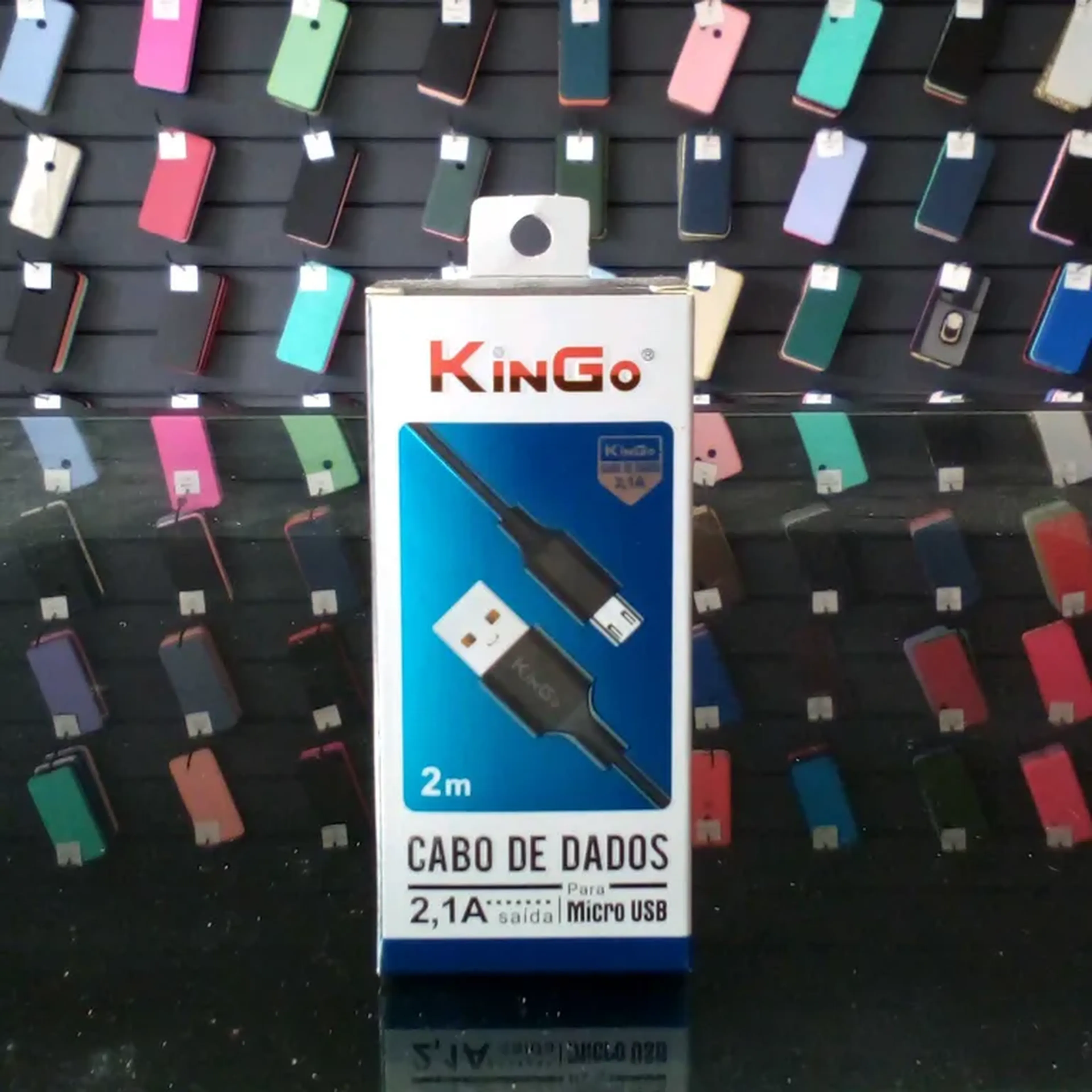 Cabo usb v8 kingo 2m imagem
