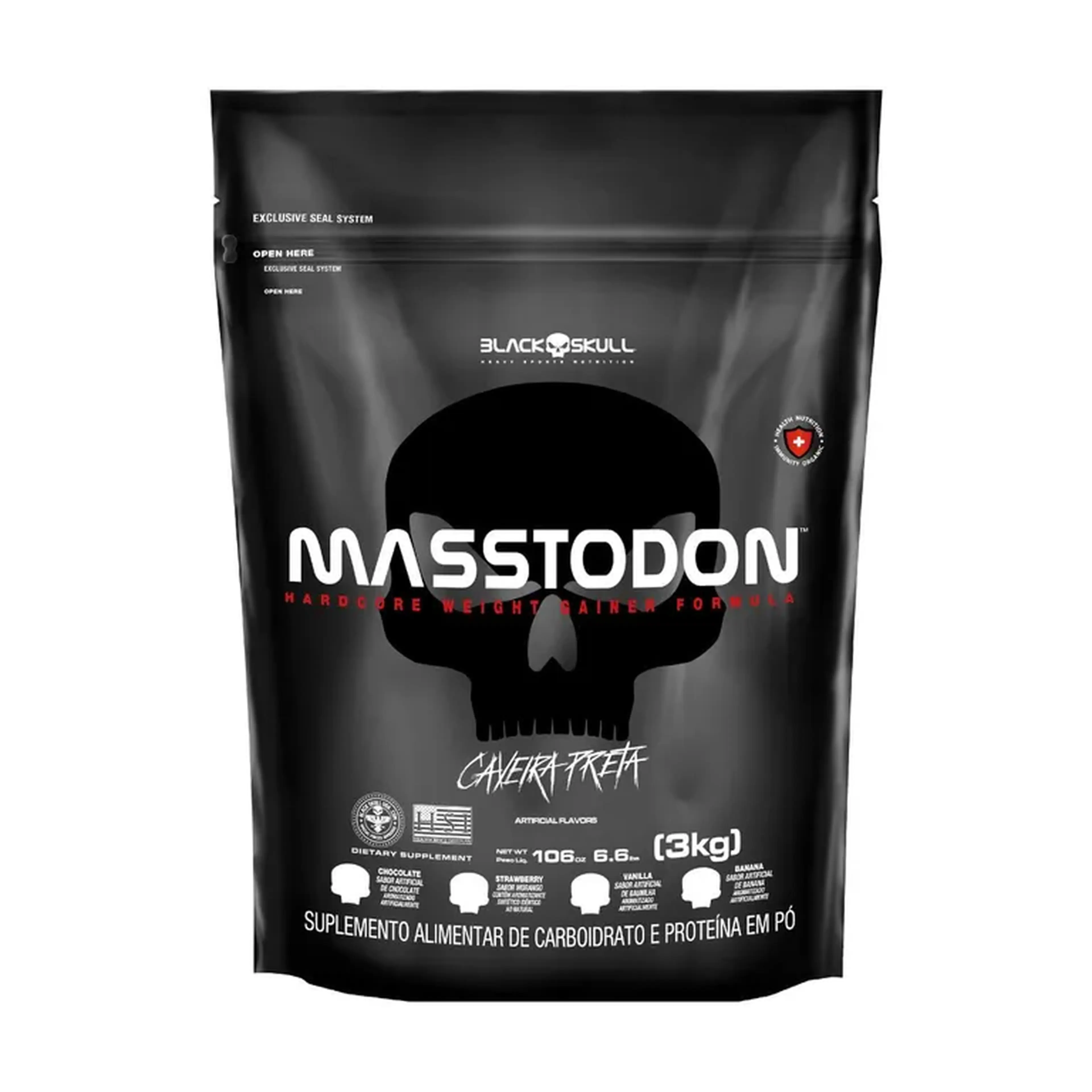 HIPERCALÓRICO MASSTODON 3KG- BLACK SKULL imagem