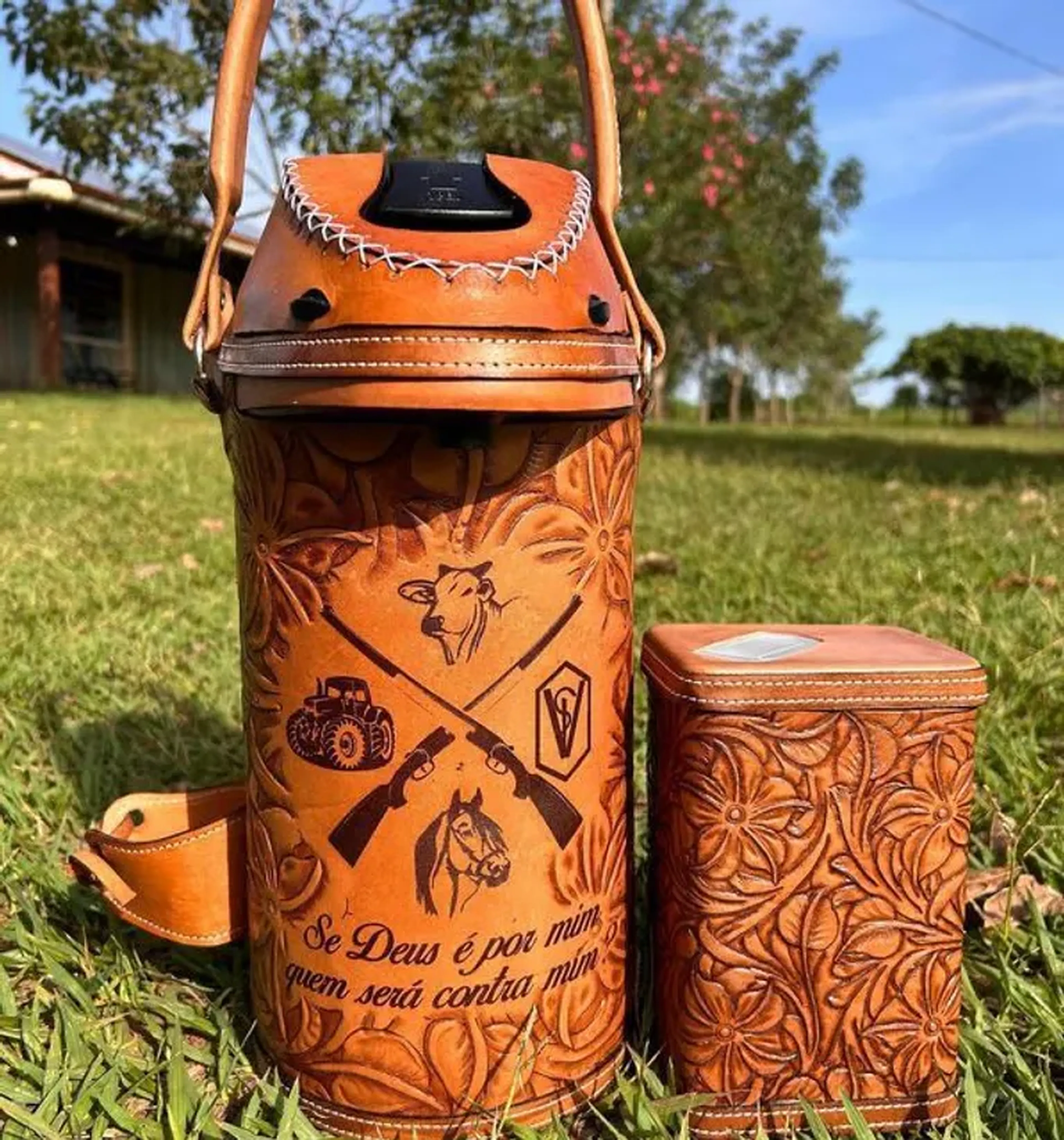 Garrafas de couro ( Personalização Disponível ) imagem