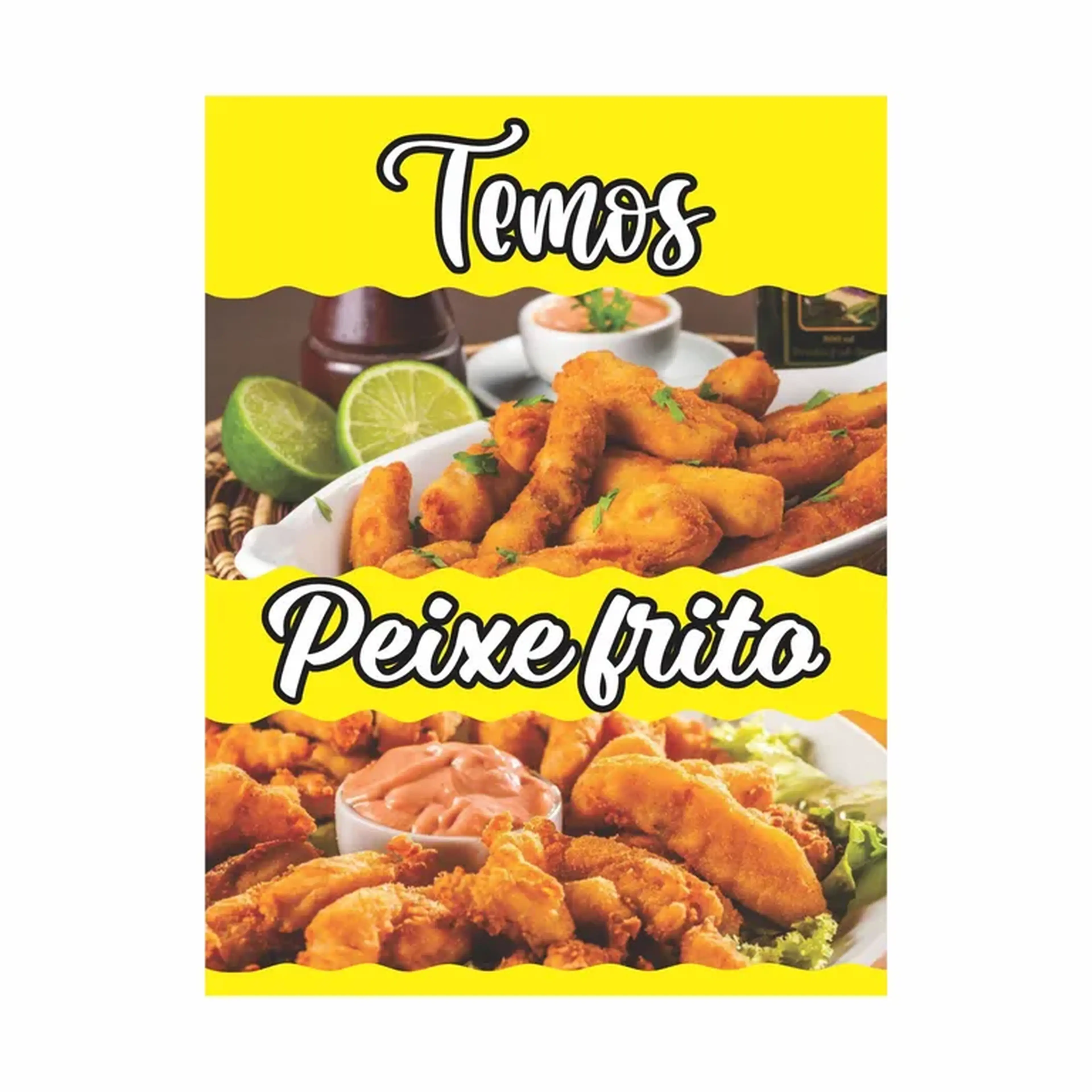 BANNER PEIXE FRITO imagem