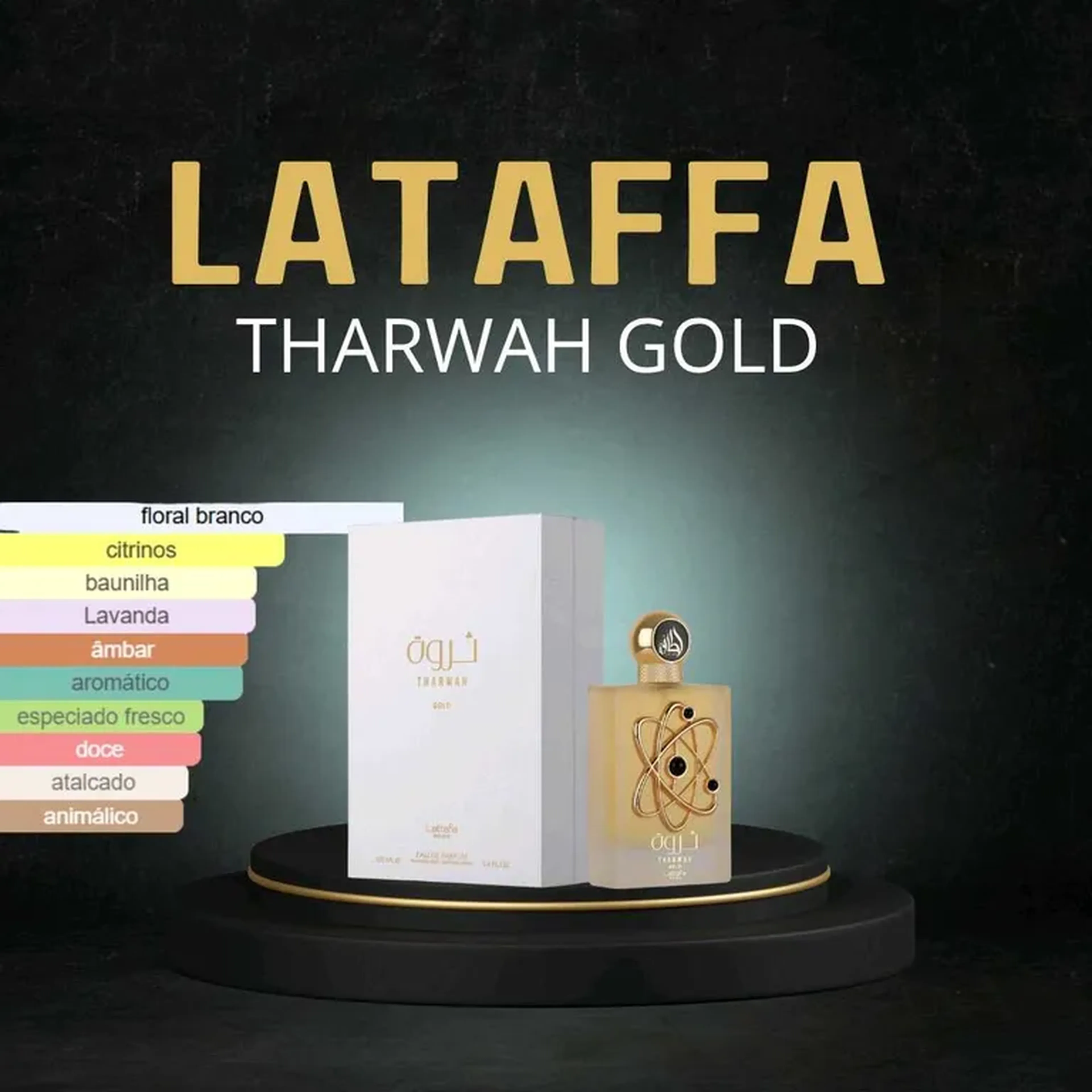 Perfume Feminino Tharwah Gold - 100ml imagem