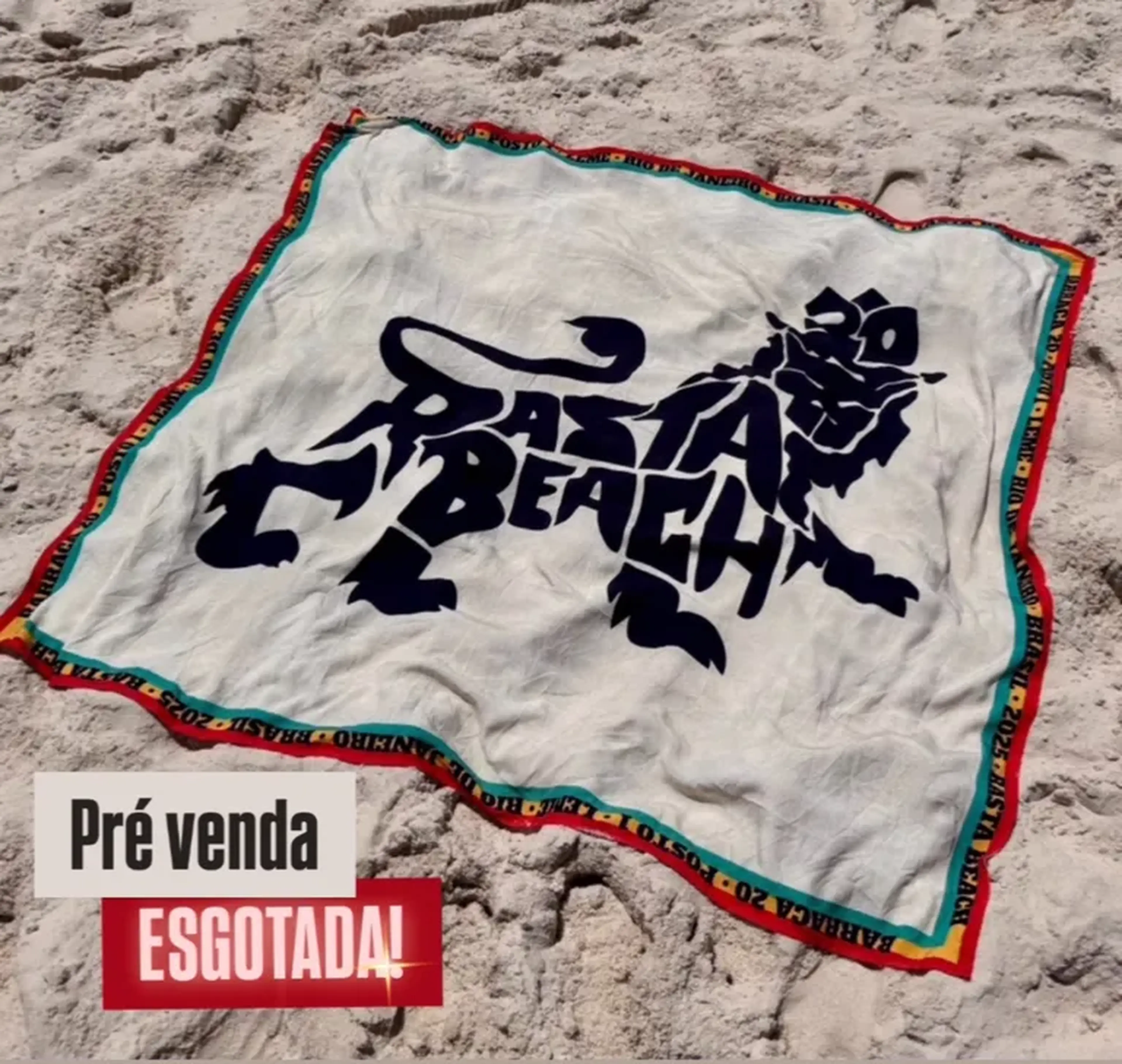 Pré venda! Limitada Canga Rasta Beach imagem