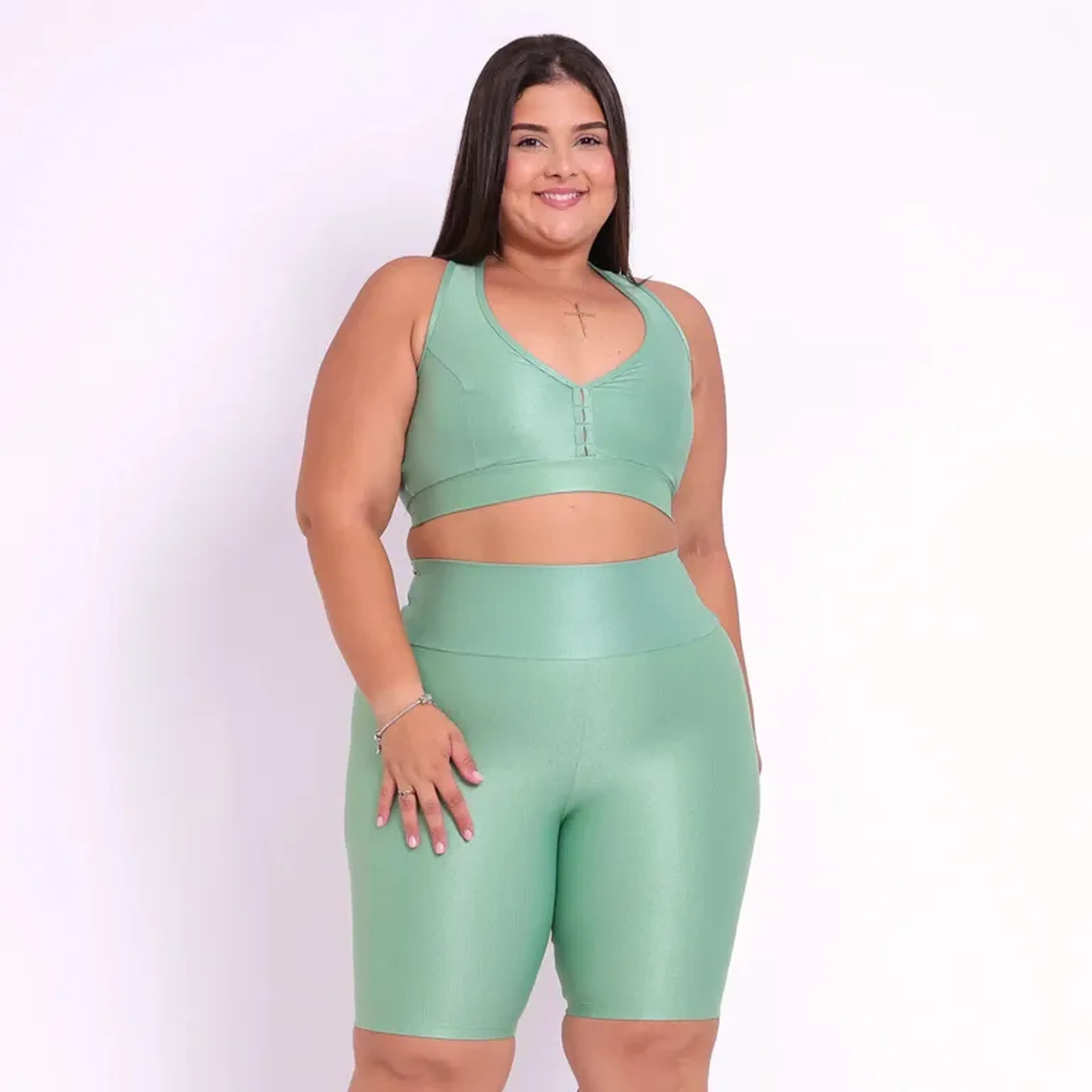 Conjunto Bermuda Fitness Plus imagem