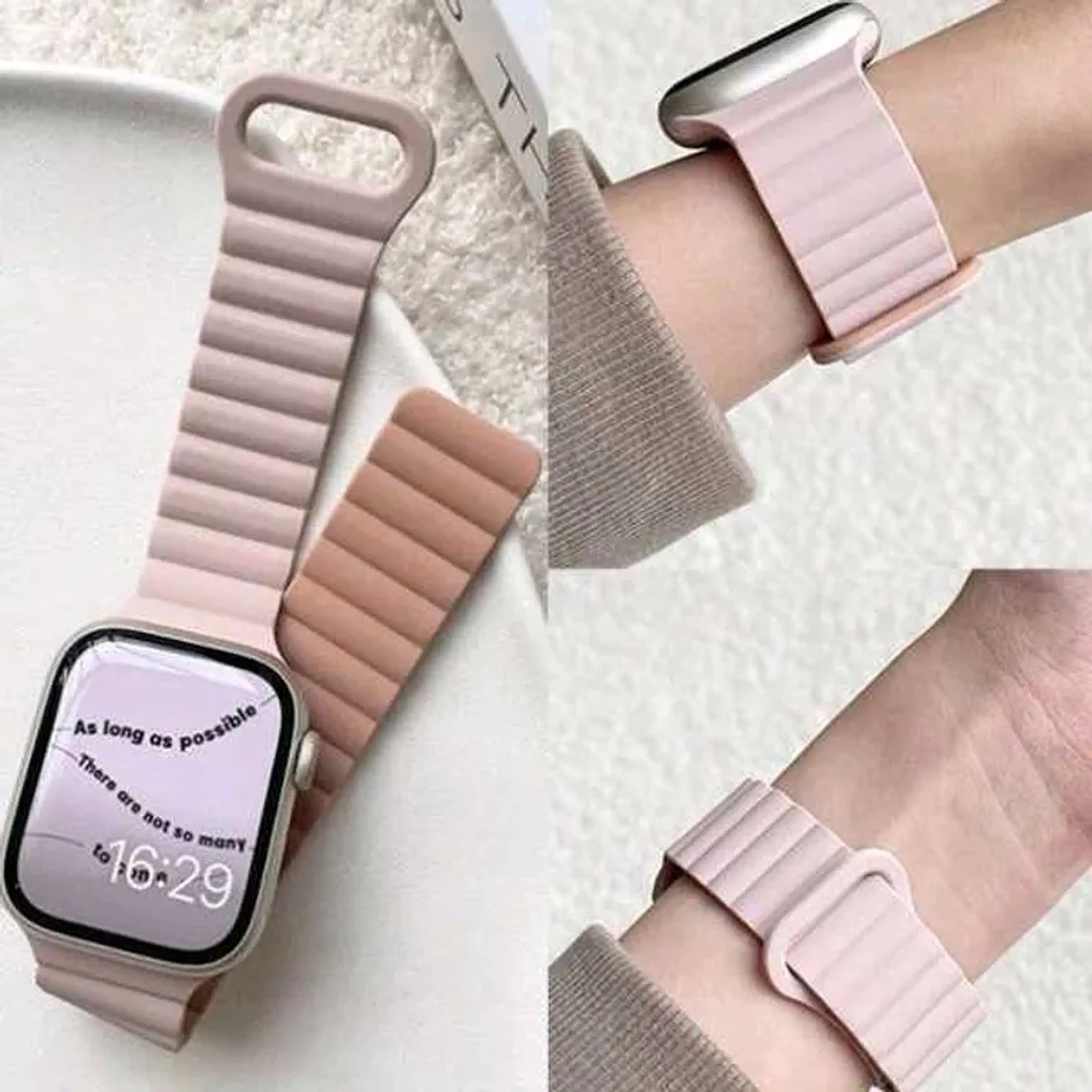 Pulseira Elo Magnético com Fecho Laço - 42mm a 49mm imagem