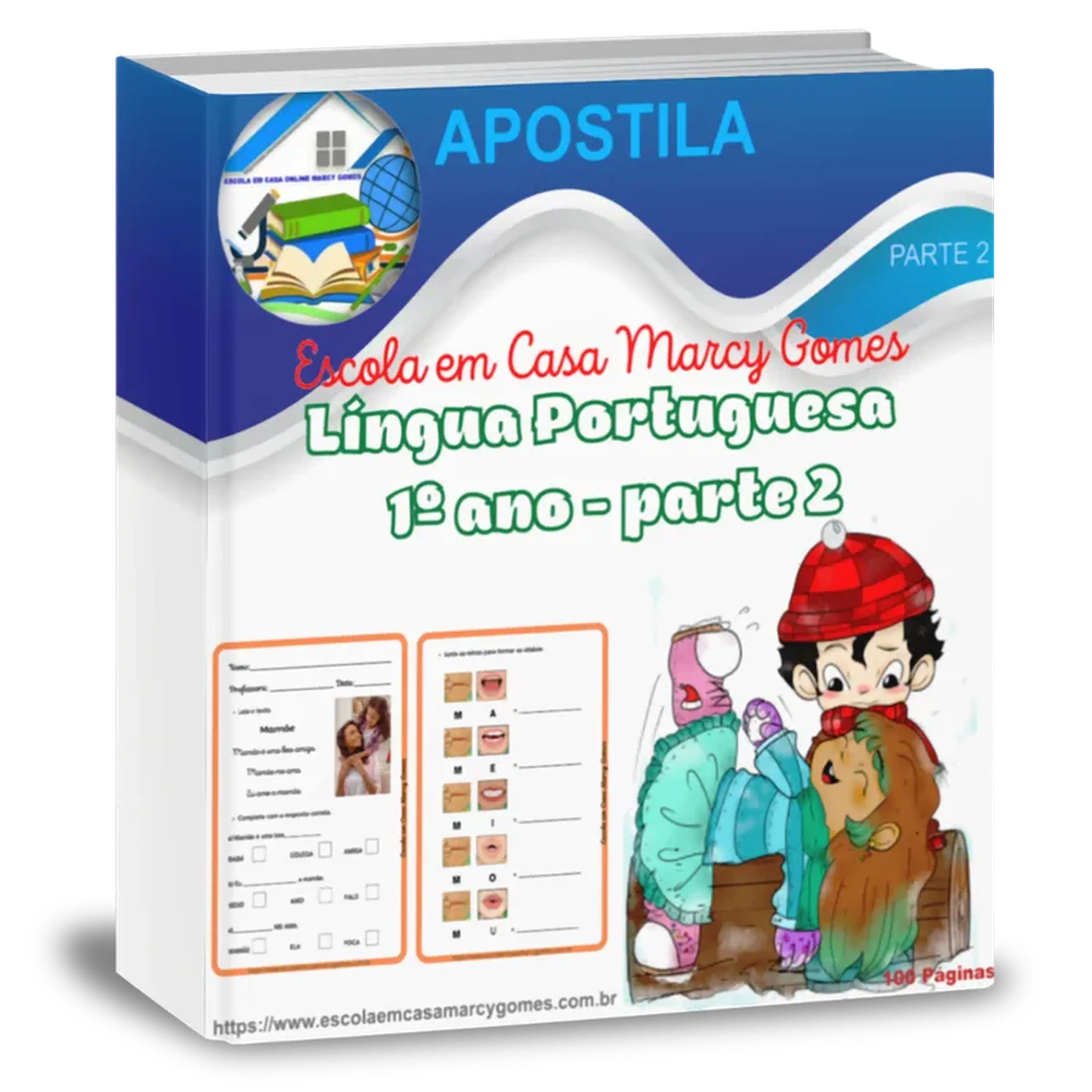 Apostila 1º ano (alfabetização) P2. Português. PDF imagem