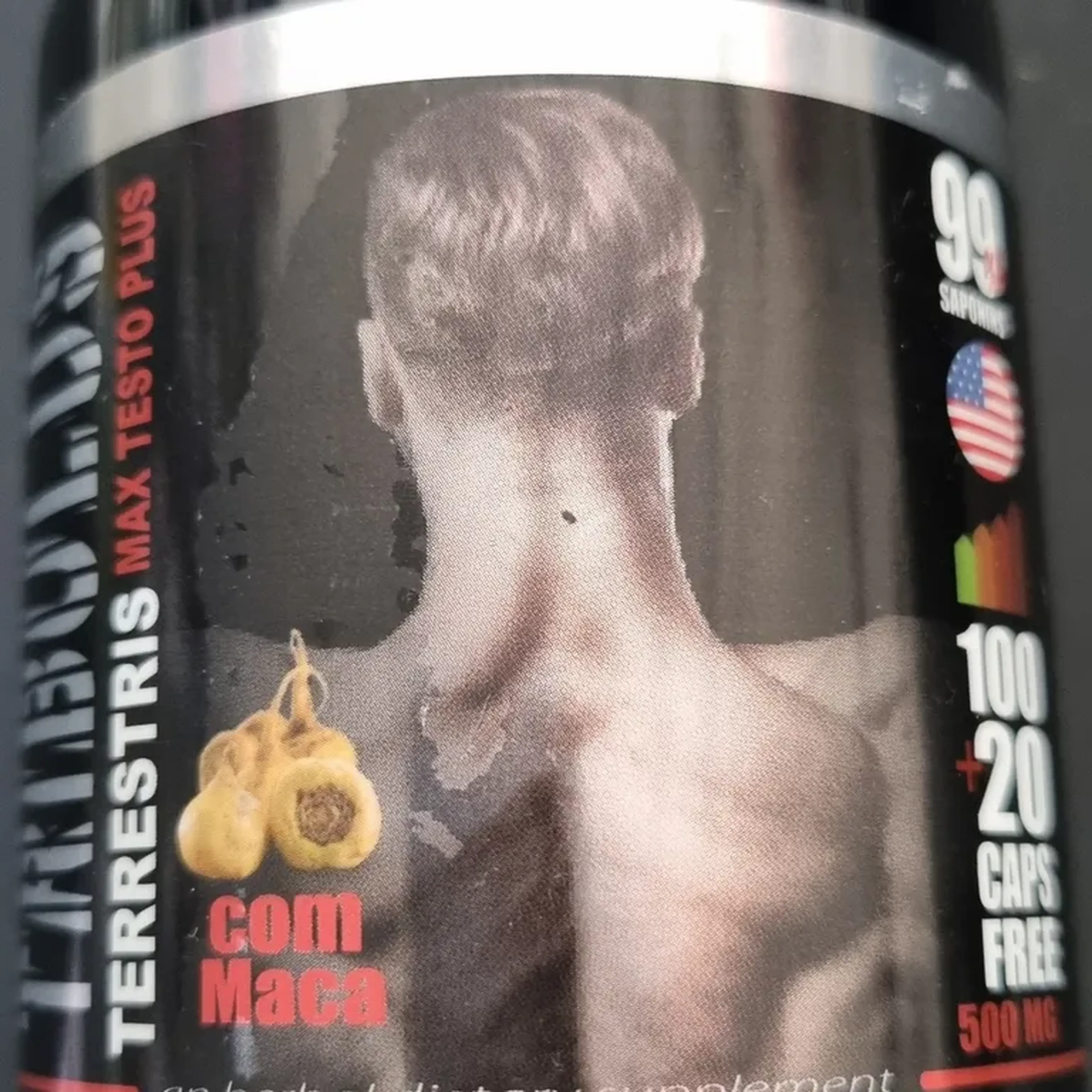 TRIBULUS TERRESTRIS MAX TESTO PLUS 120 CAPS. 500MG imagem