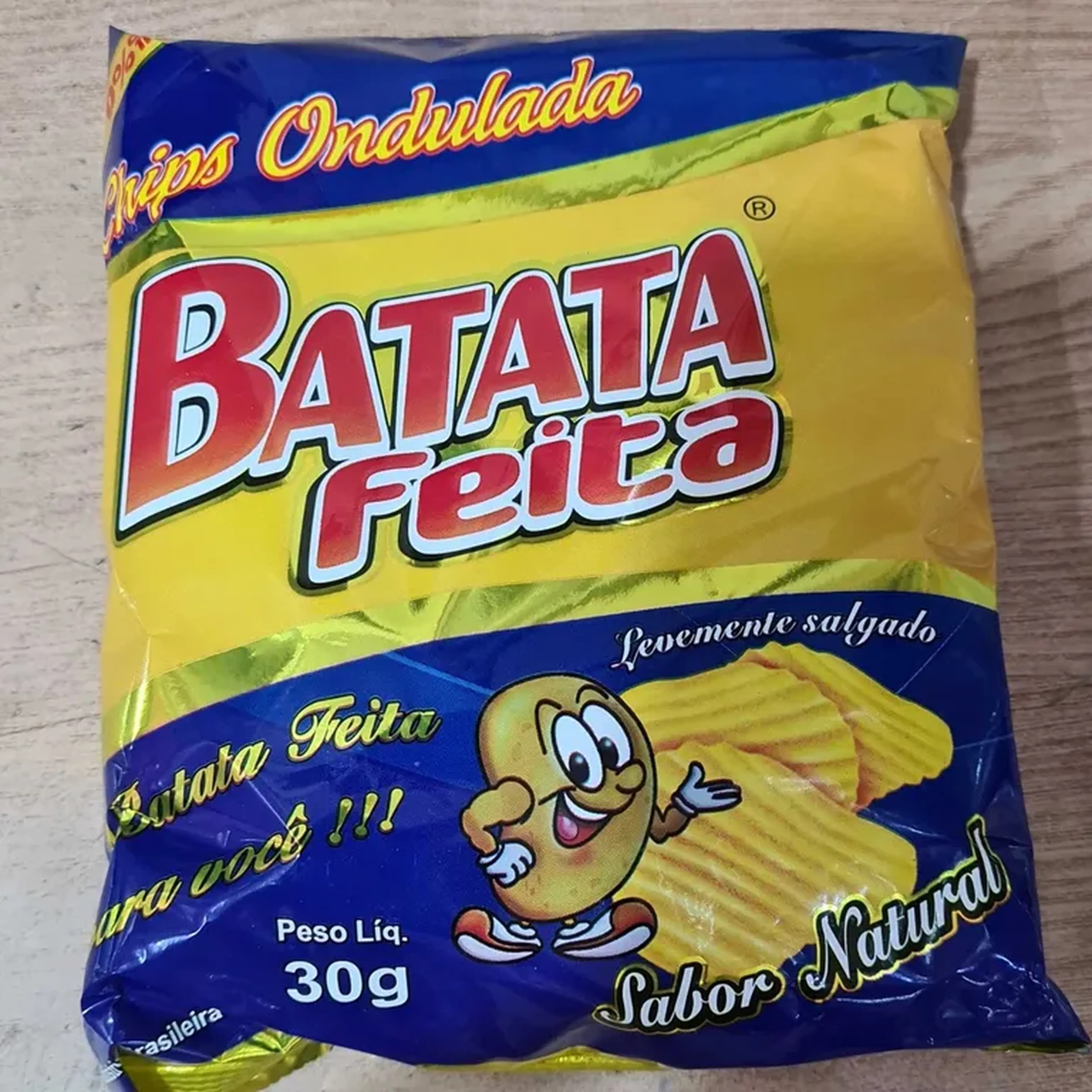 Batata Chips natural 30grs imagem