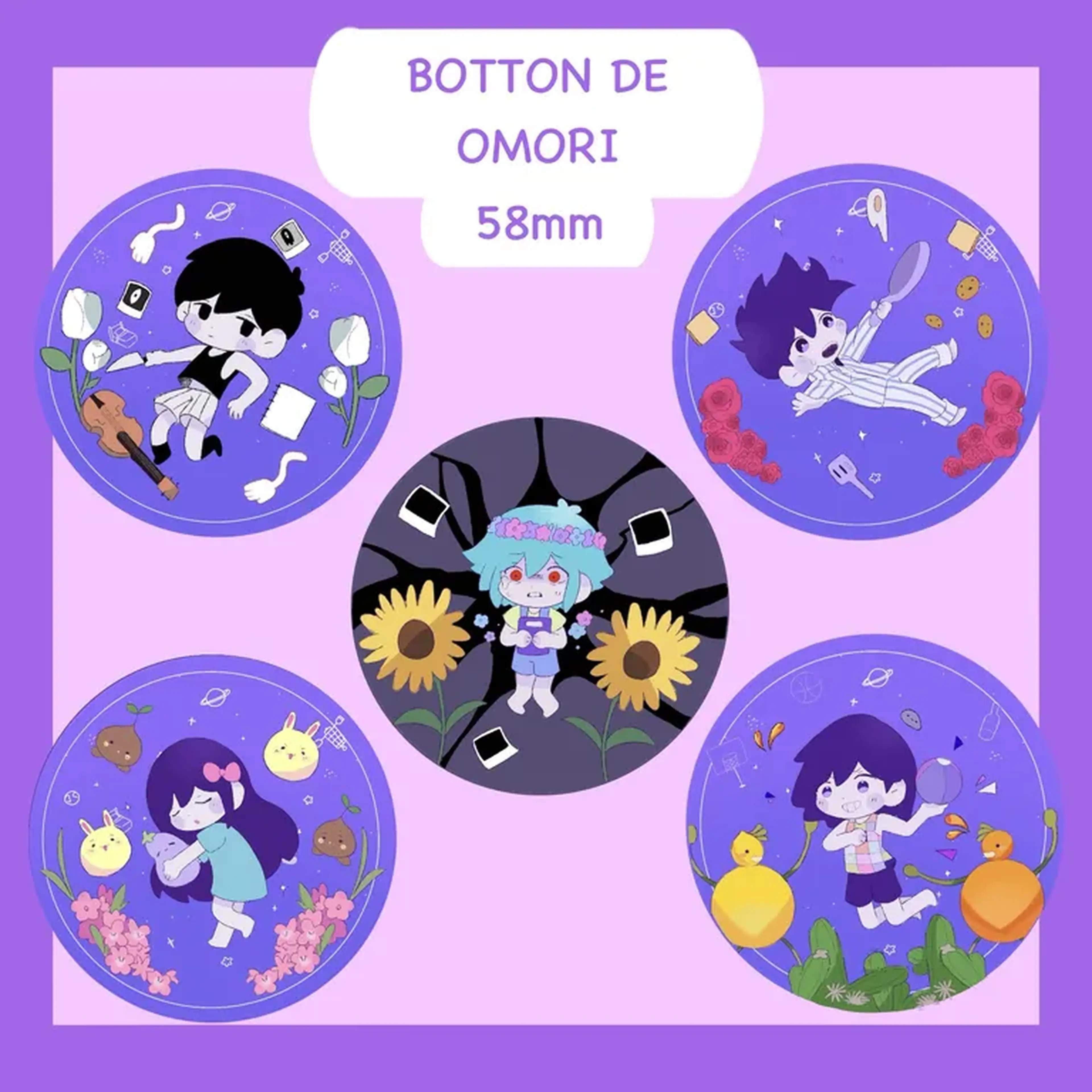 BOTTON INDIVIDUAIS DE OMORI imagem