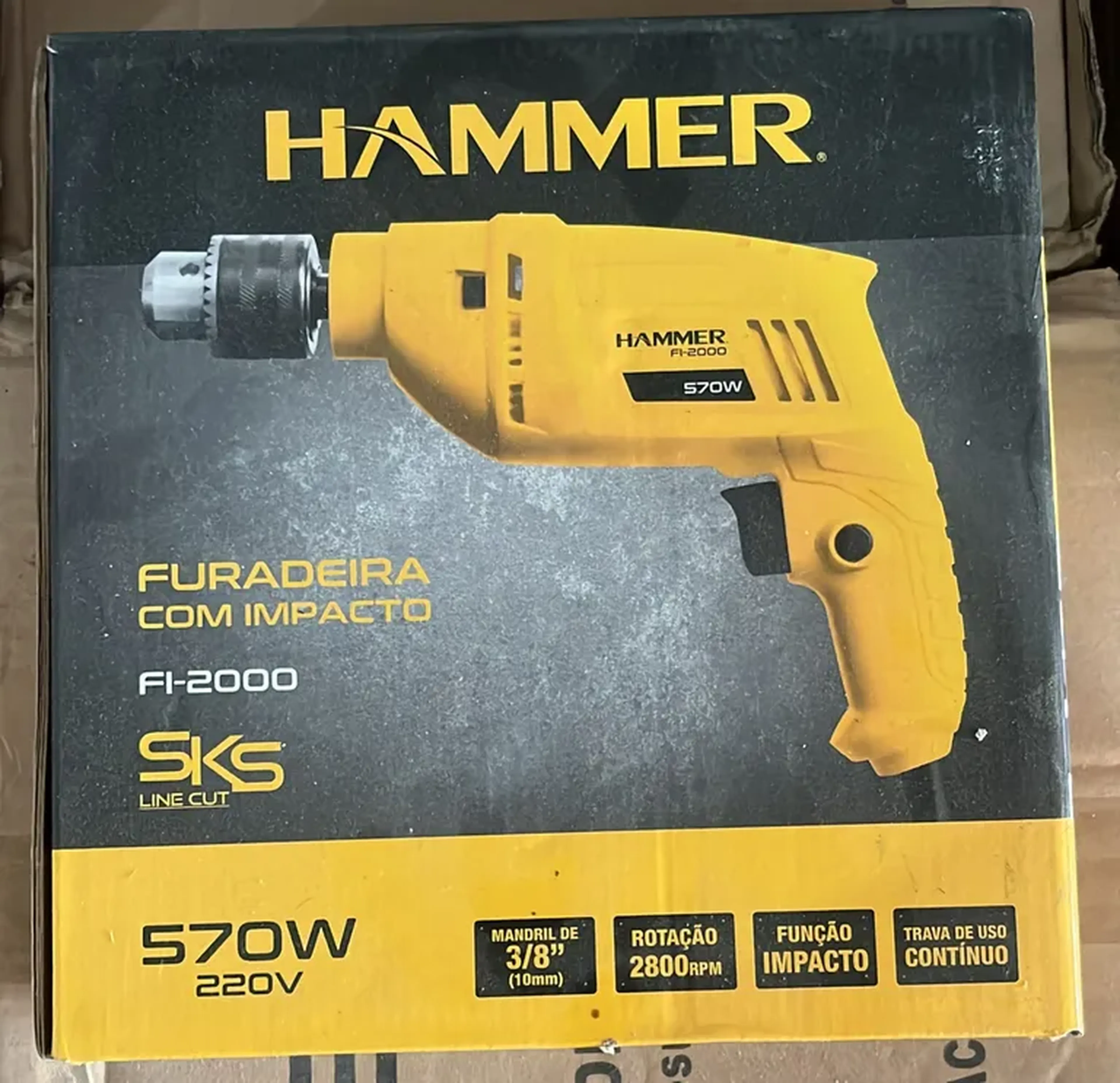 Furadeira Hammer 570W imagem