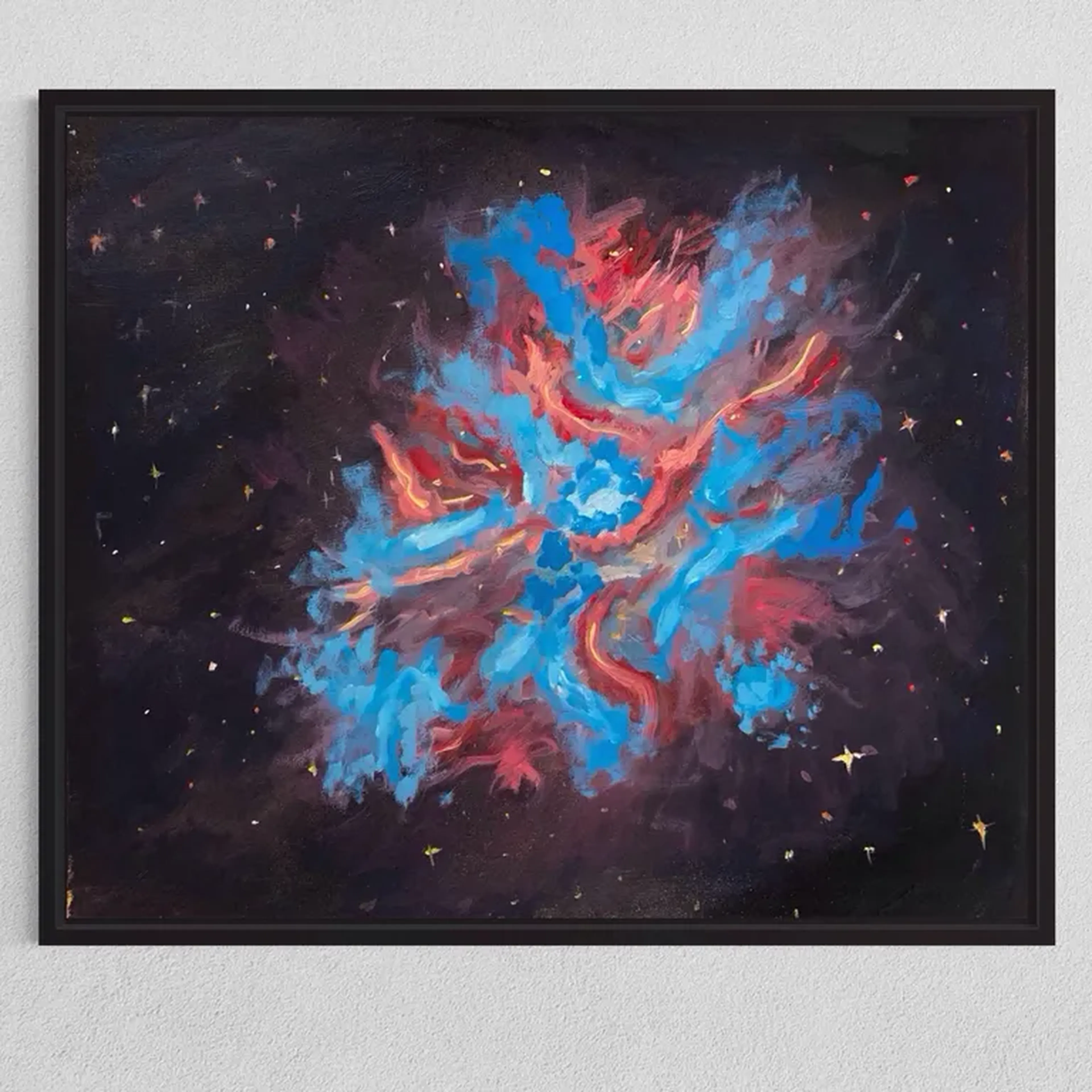Pintura óleo sobre tela - Nebulosa do Carangueijo imagem