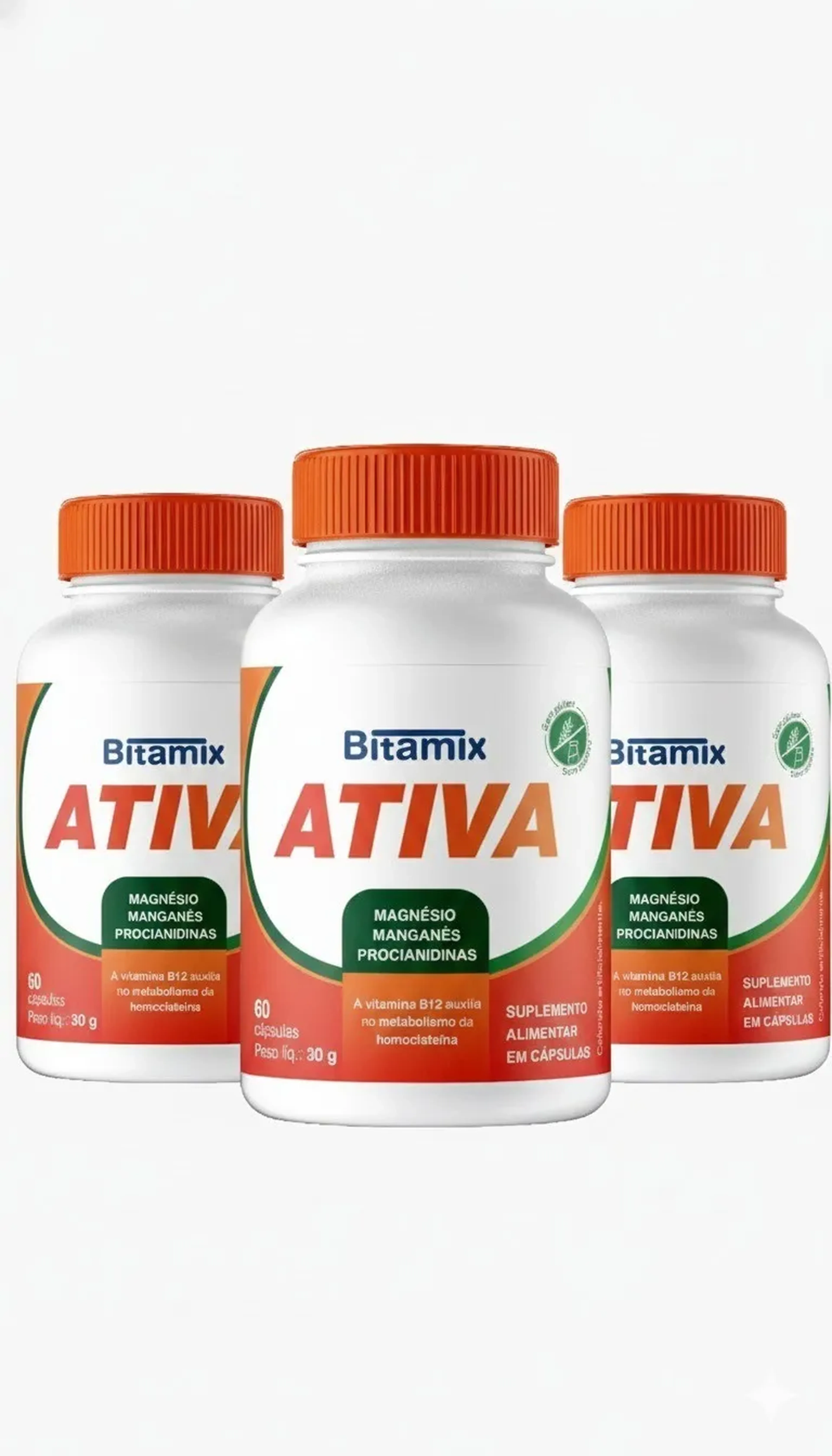 3 Potes Bitamix Ativa imagem