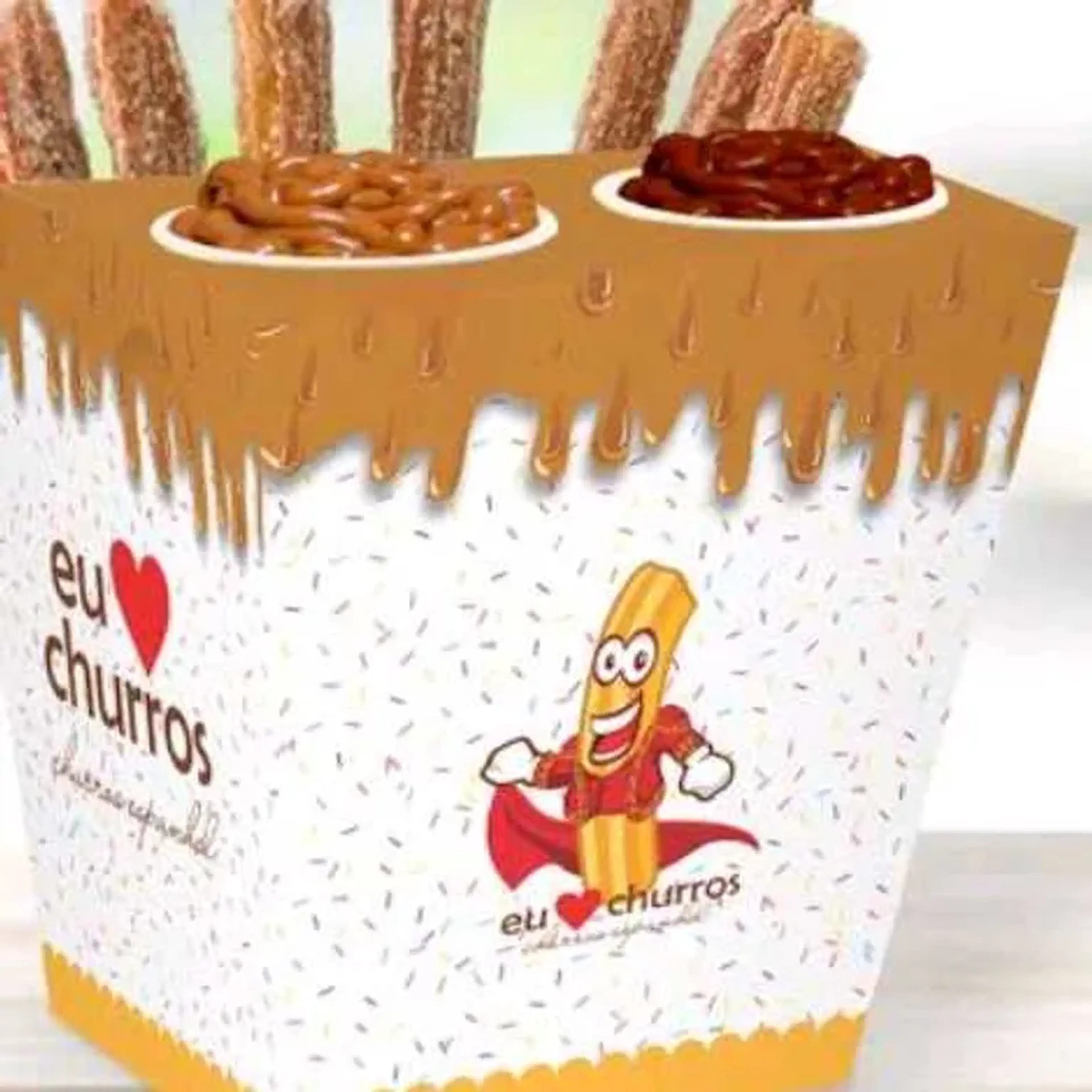 churros espanhol ninho e chocolate imagem