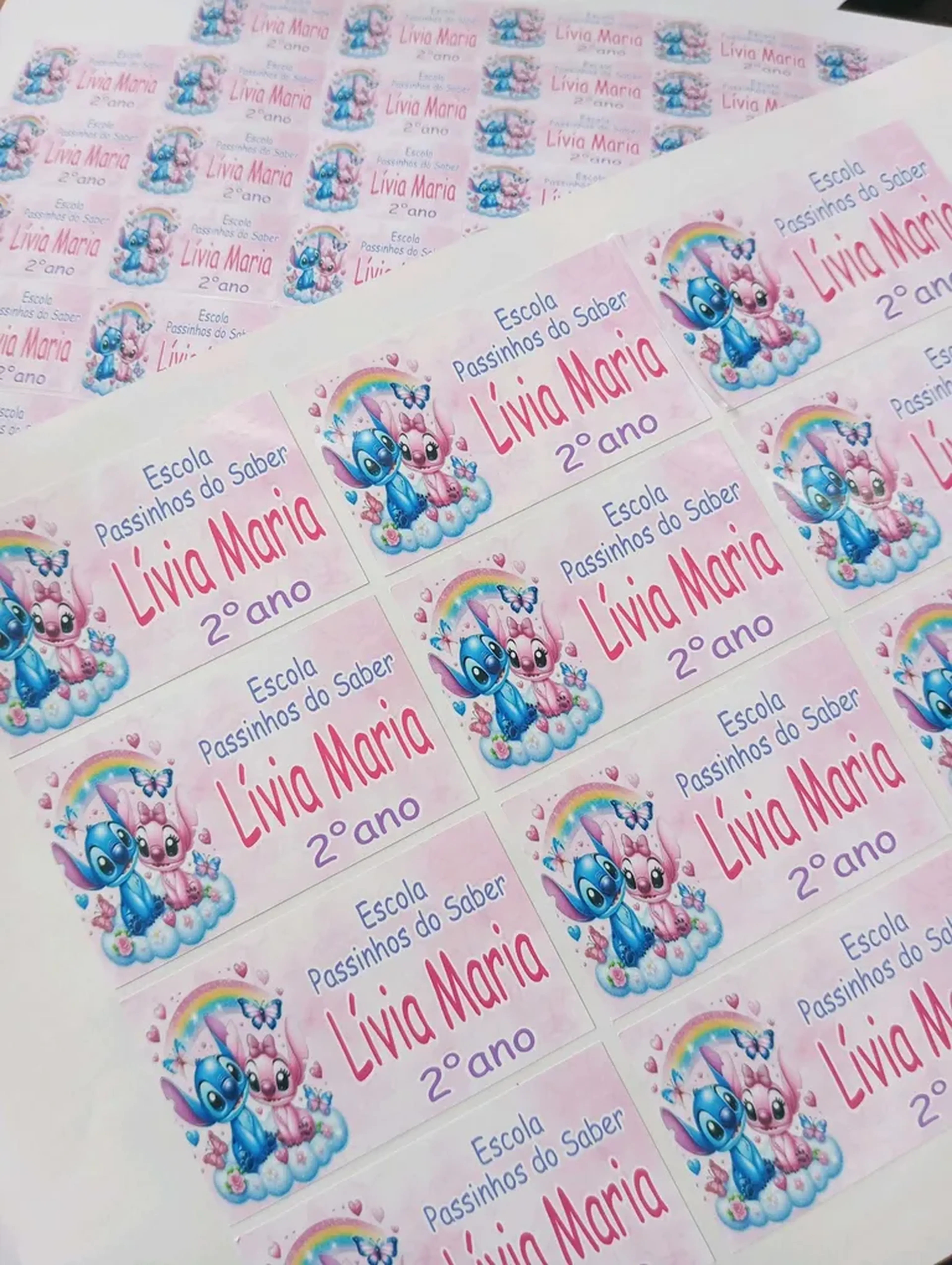 Kit adesivos escolar personalizado stith imagem