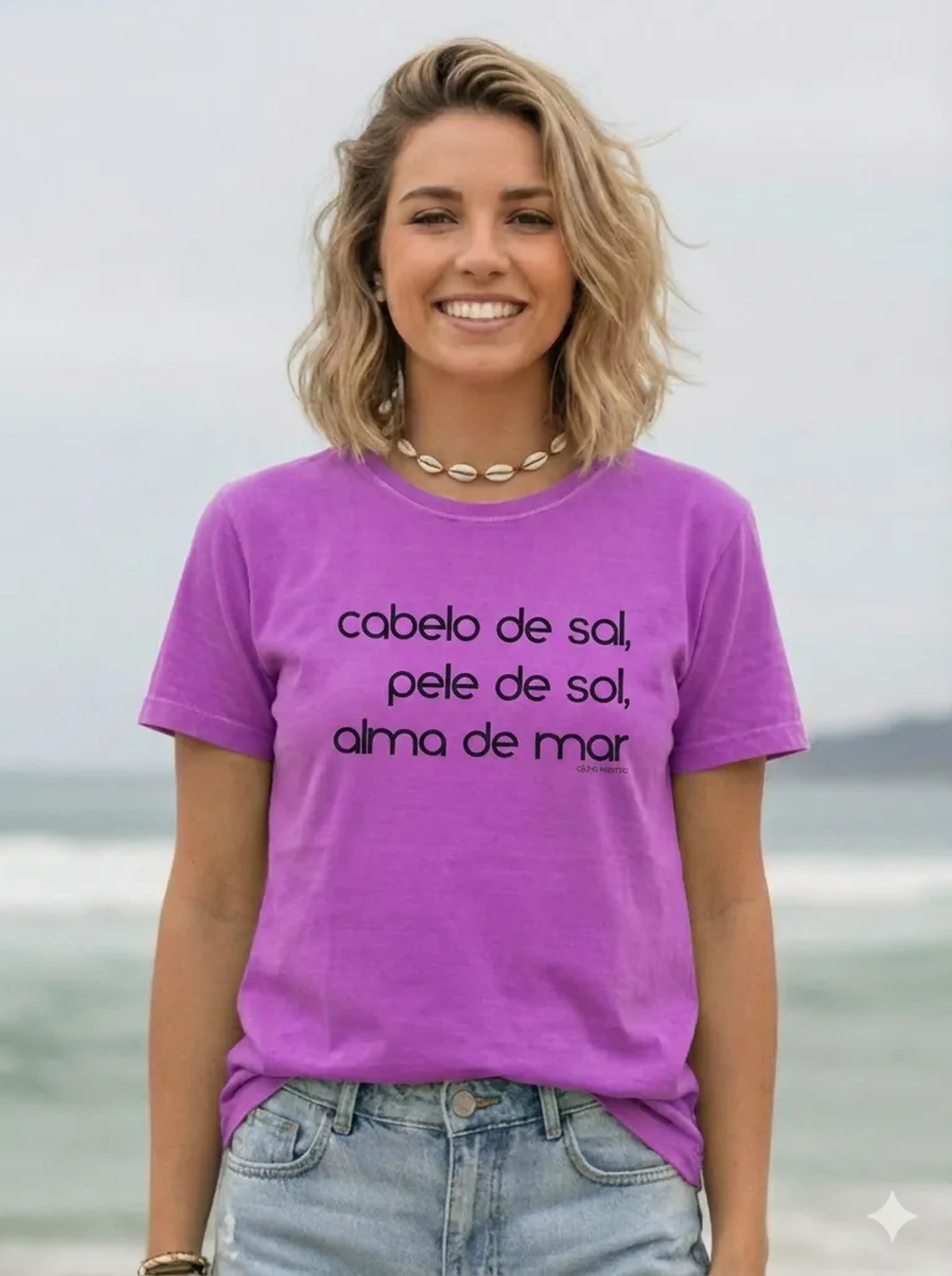 Feminina Fúcsia Frases Azul imagem