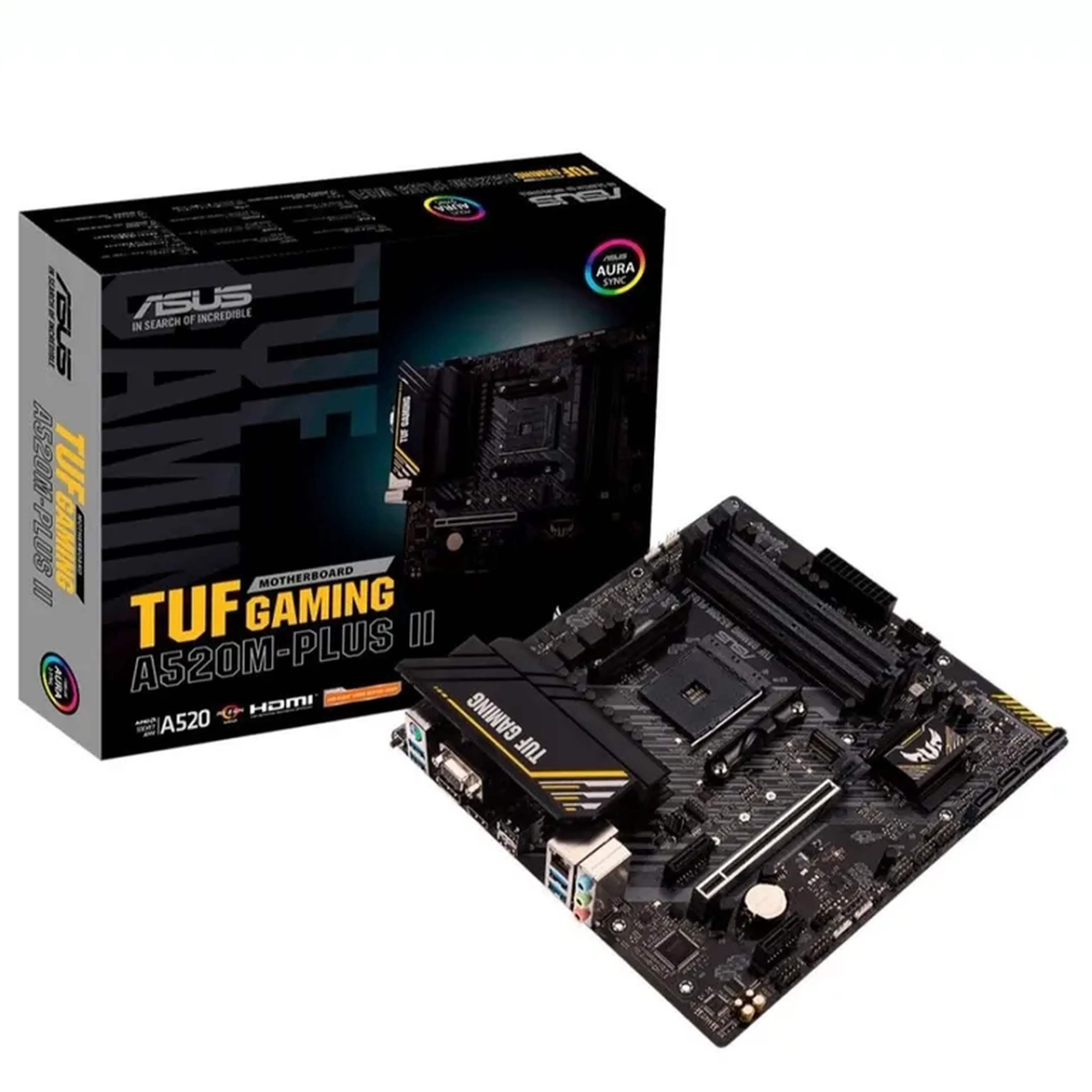 laca-Mãe ASUS TUF GAMING A520M-PLUS II, AMD AM4, mATX, DDR4, Pre imagem