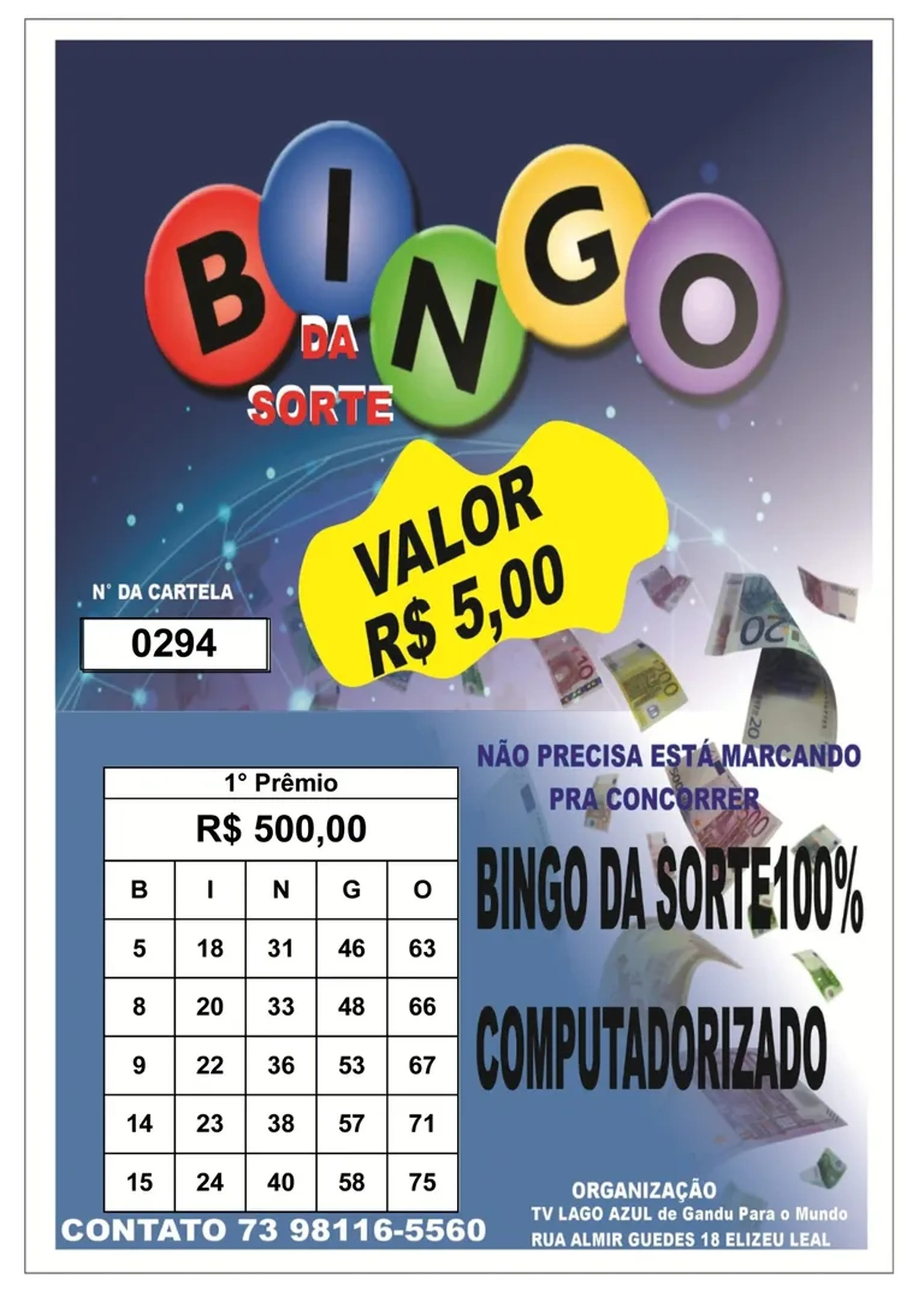 Cartela 0294 imagem
