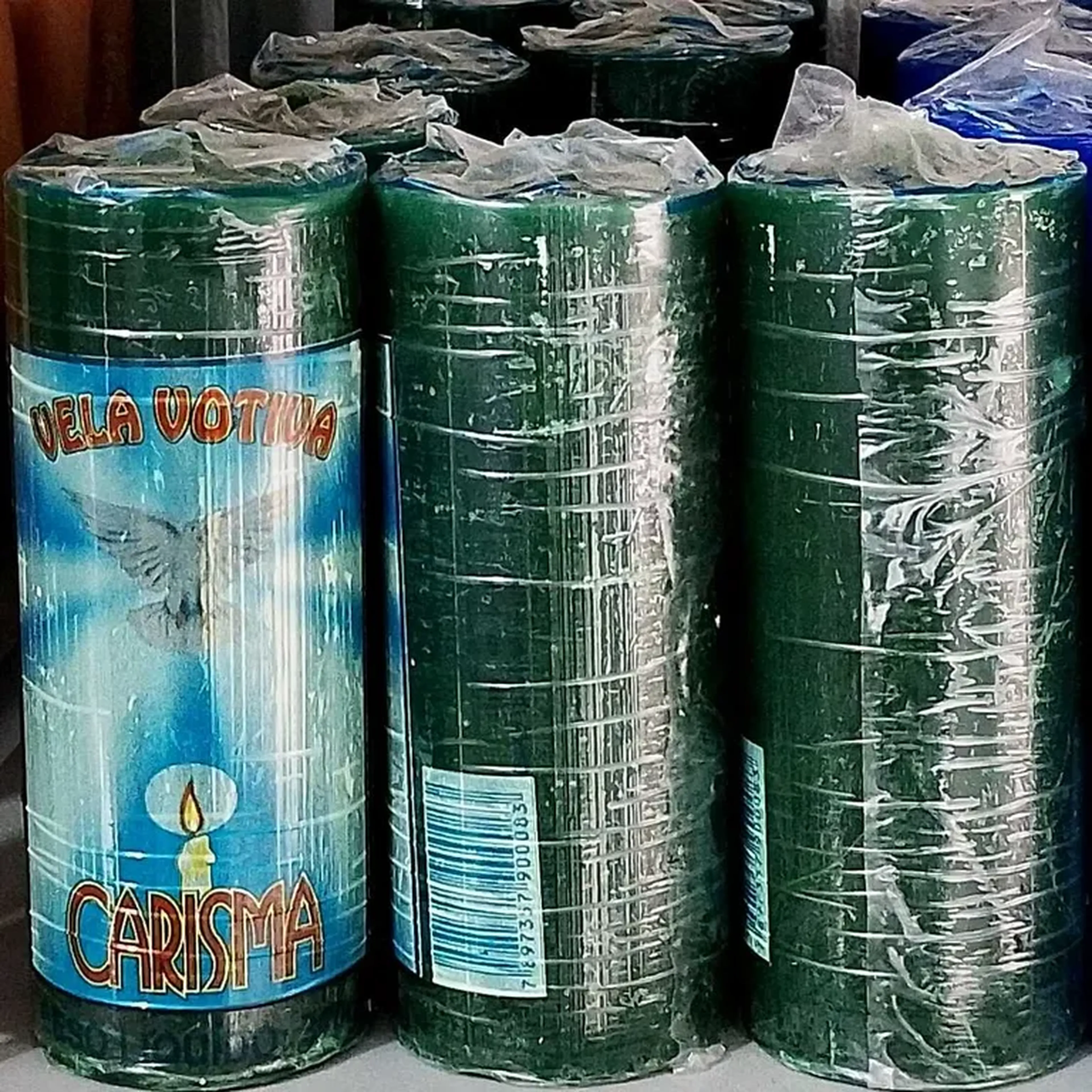 vela Verde 320g 8d imagem