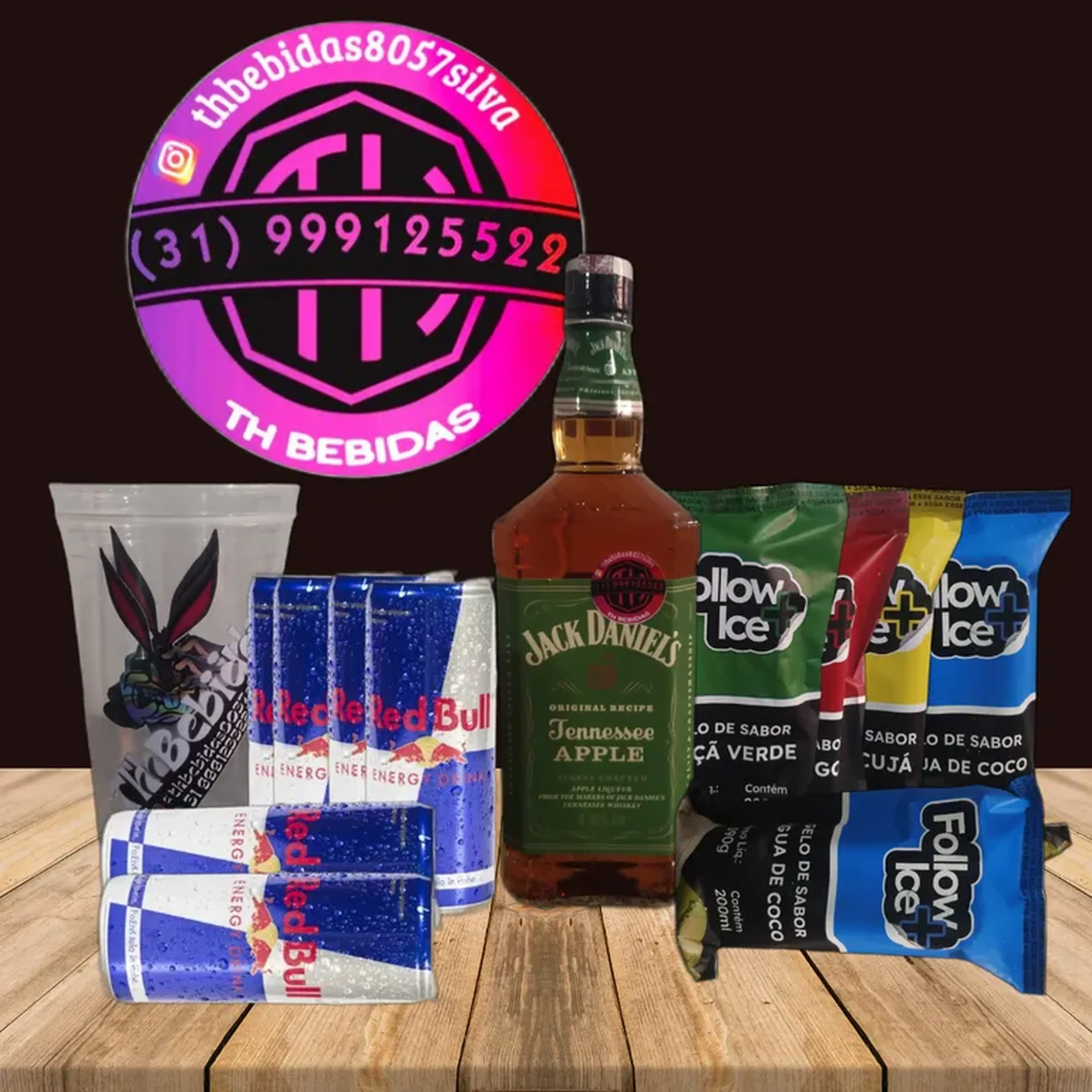 Combo Jack Daniels maçã imagem