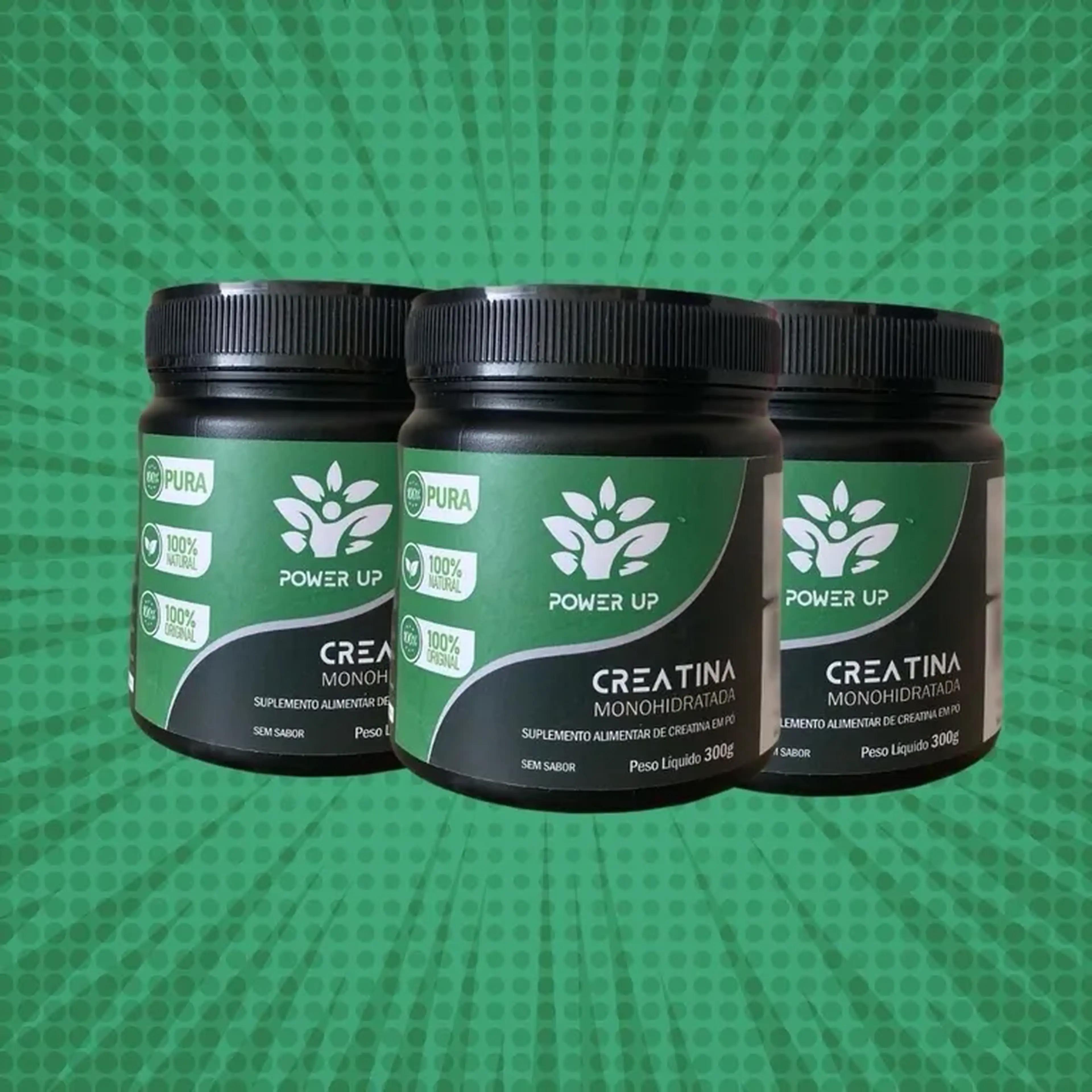 Combo Creatina 100% pura 3 un imagem