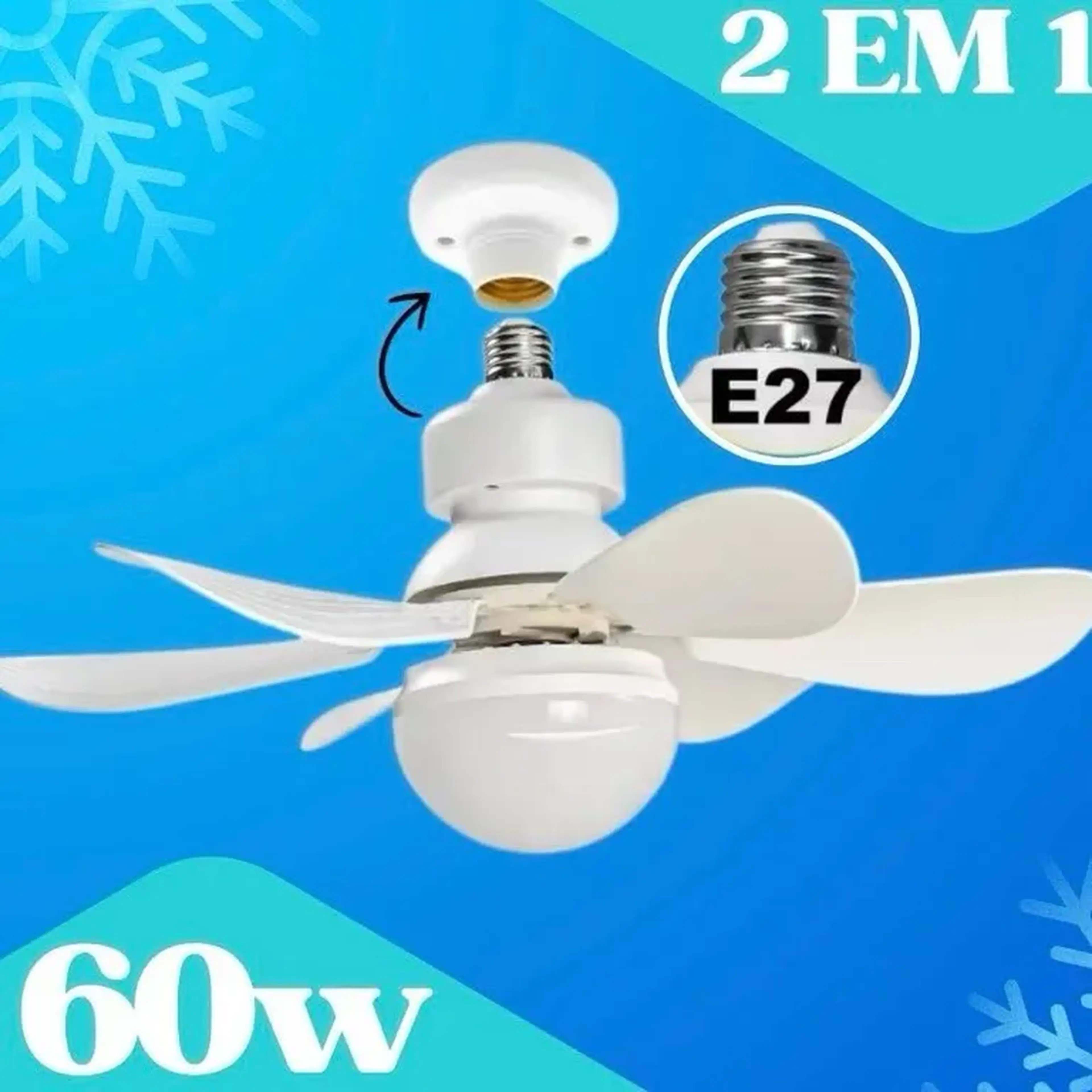 Ventilador com lampada de teto imagem