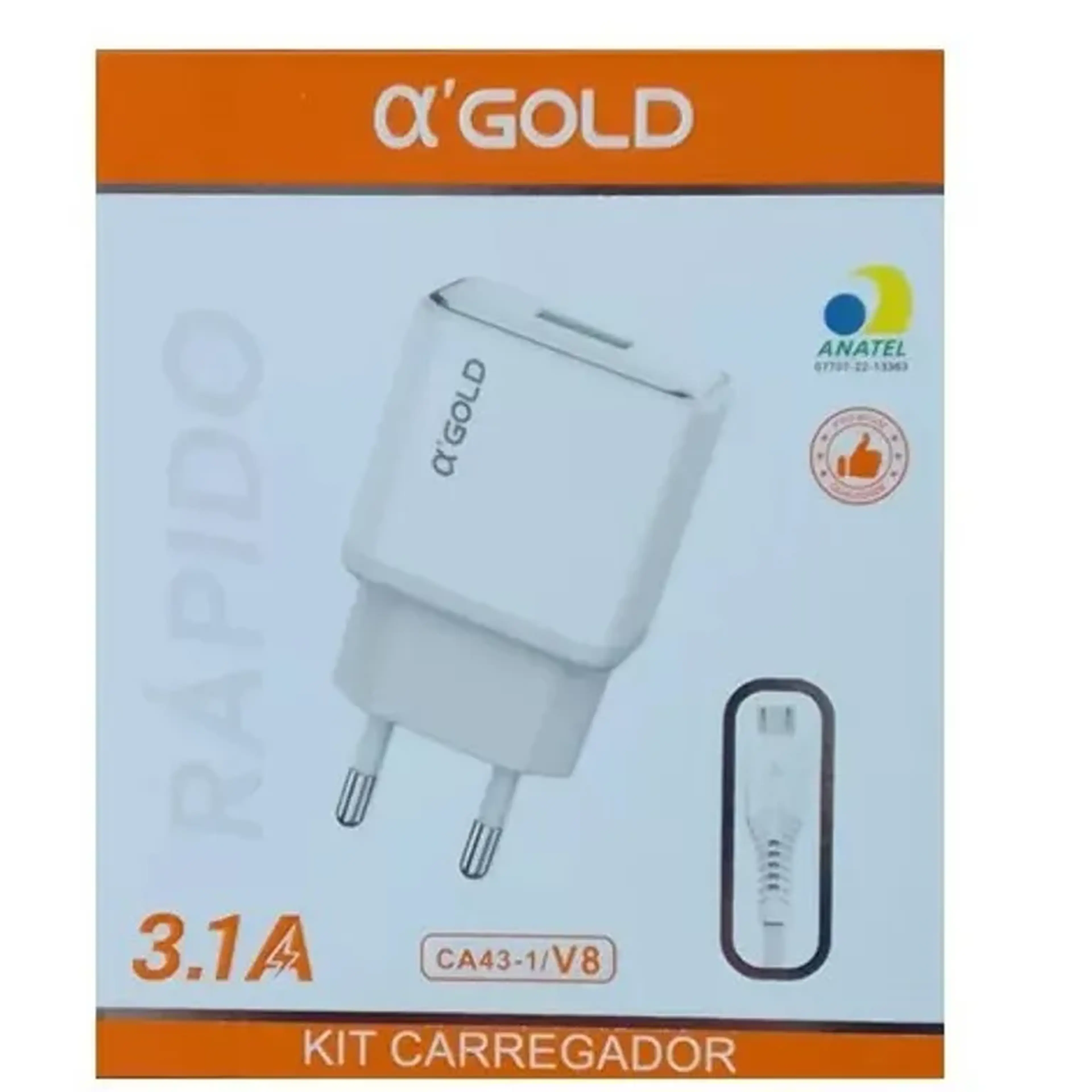 Kit carregador CA43 1 V8 GOLD imagem