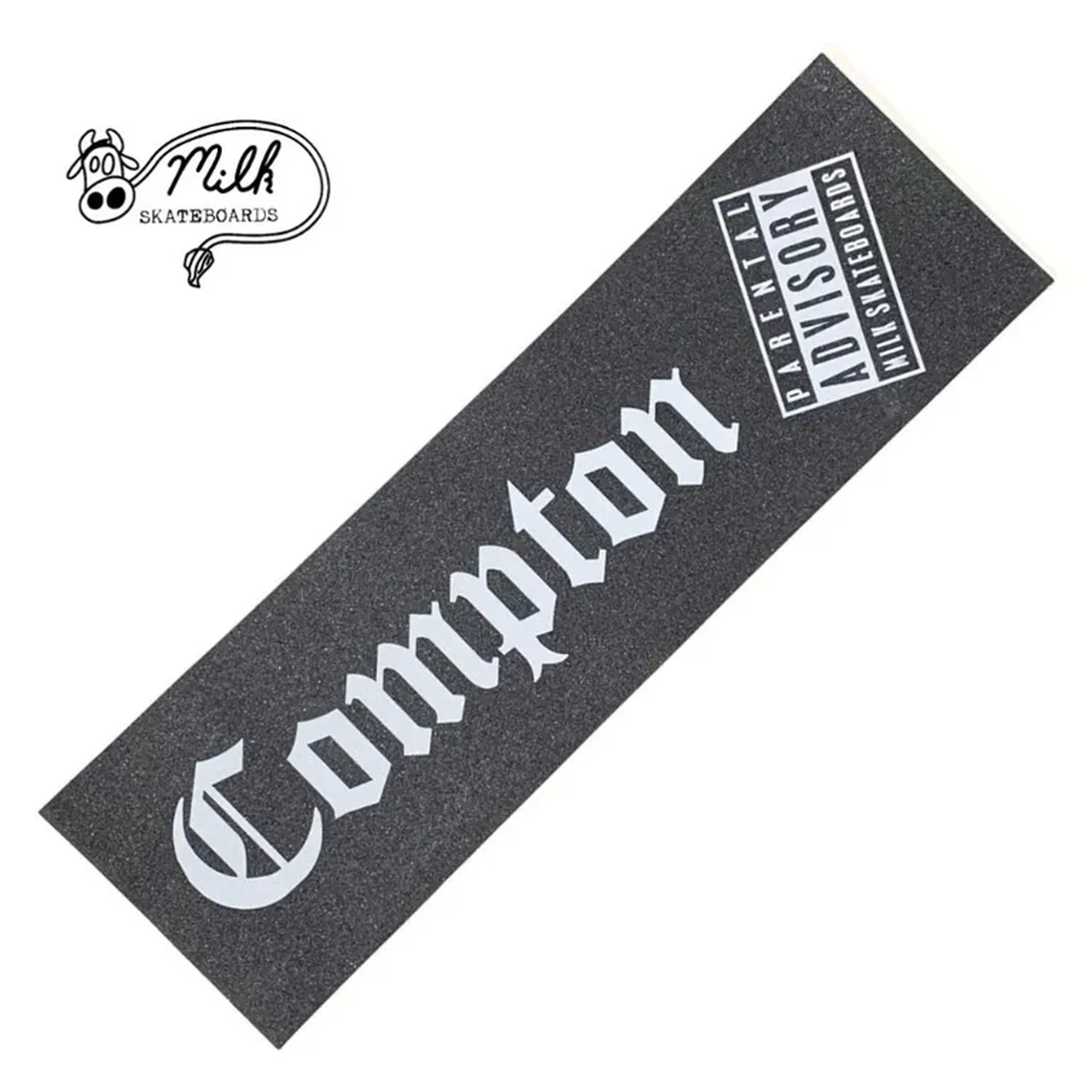 Lixa importada Milk Skateboards Compton Preta imagem