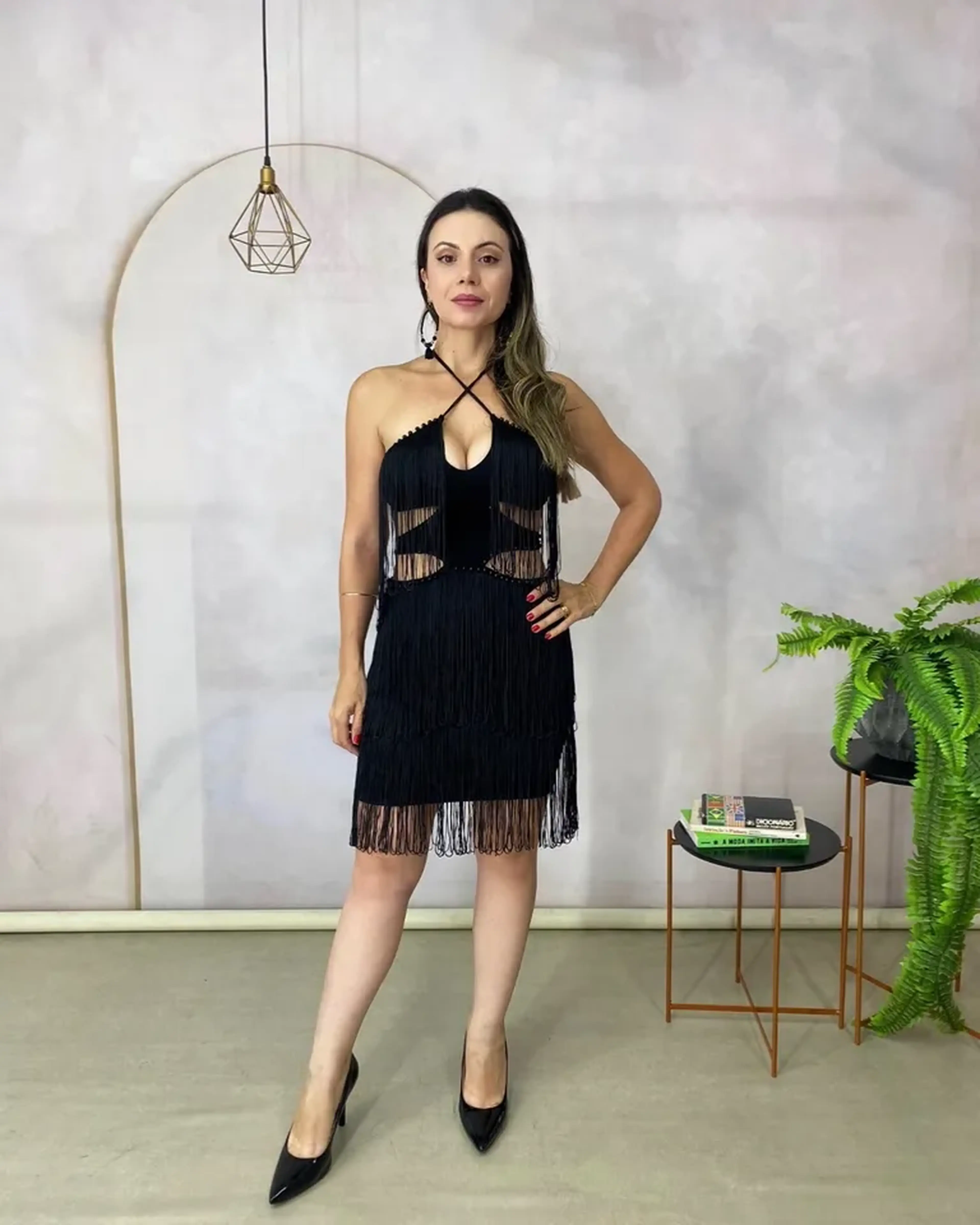 Vestido Florenza com Borla (franja) imagem