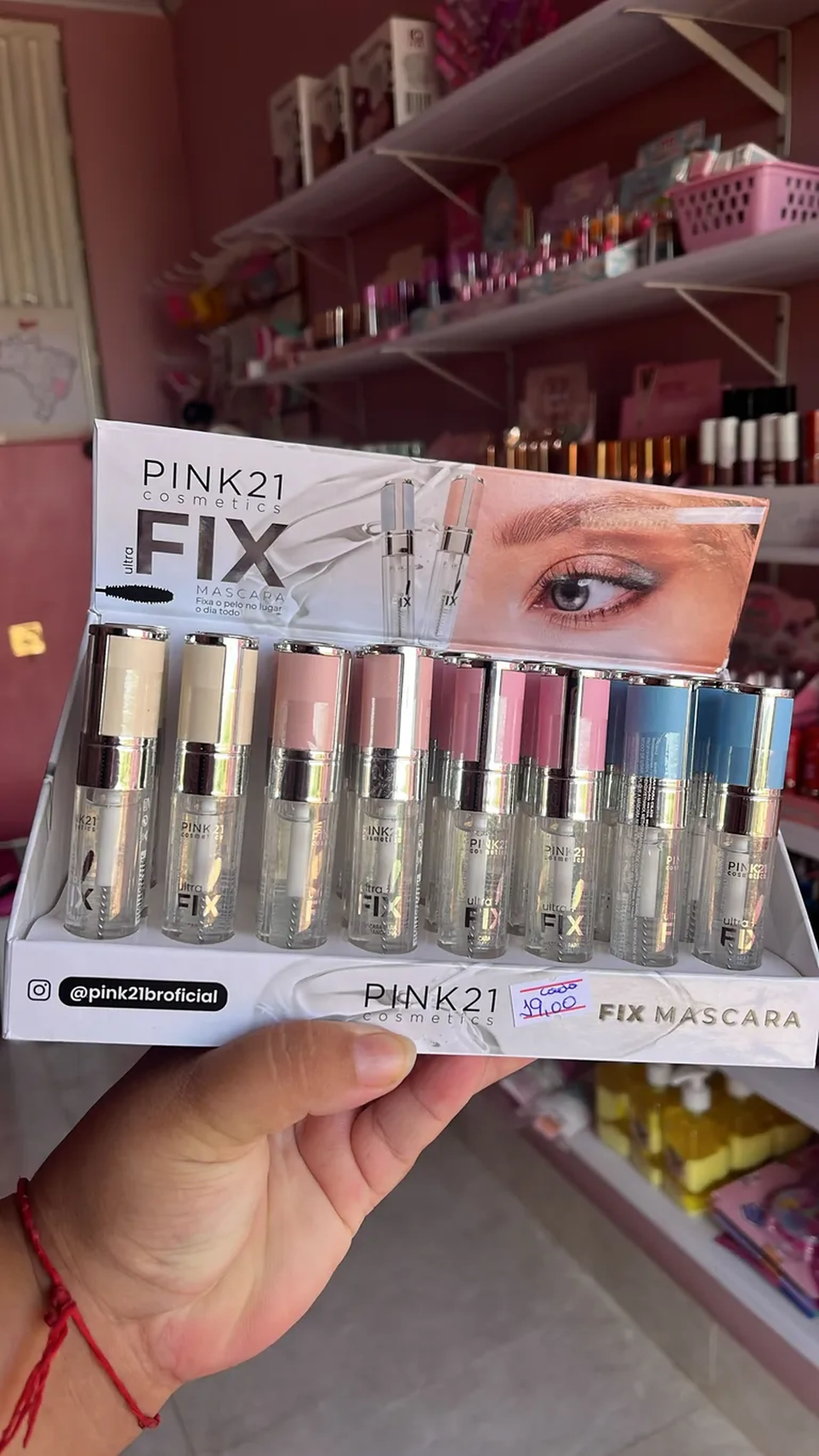 Máscara modeladora de sobrancelha Pink21 imagem