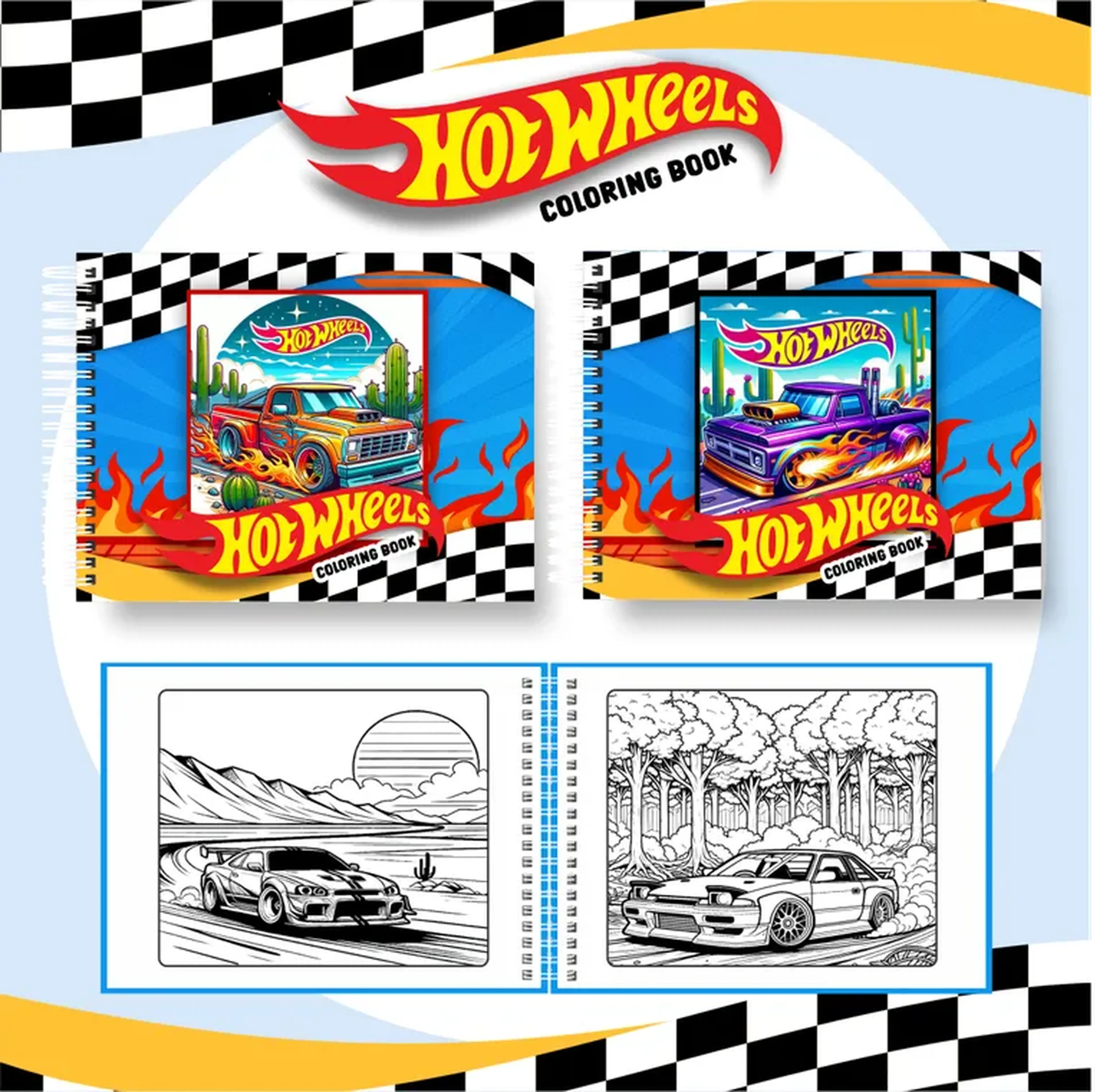 Hot Wheels Colorir imagem