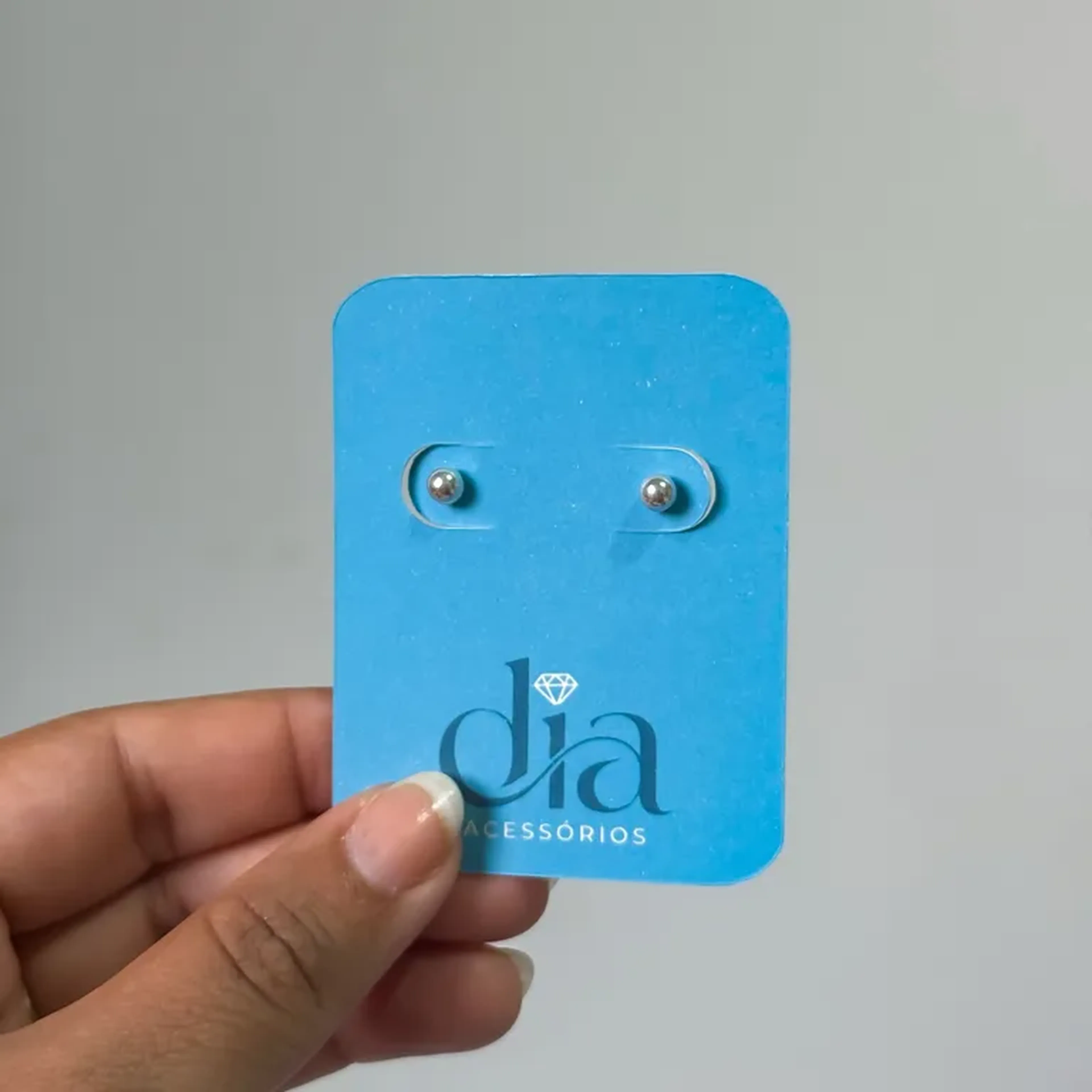 Brinco Bola Macica B04 imagem