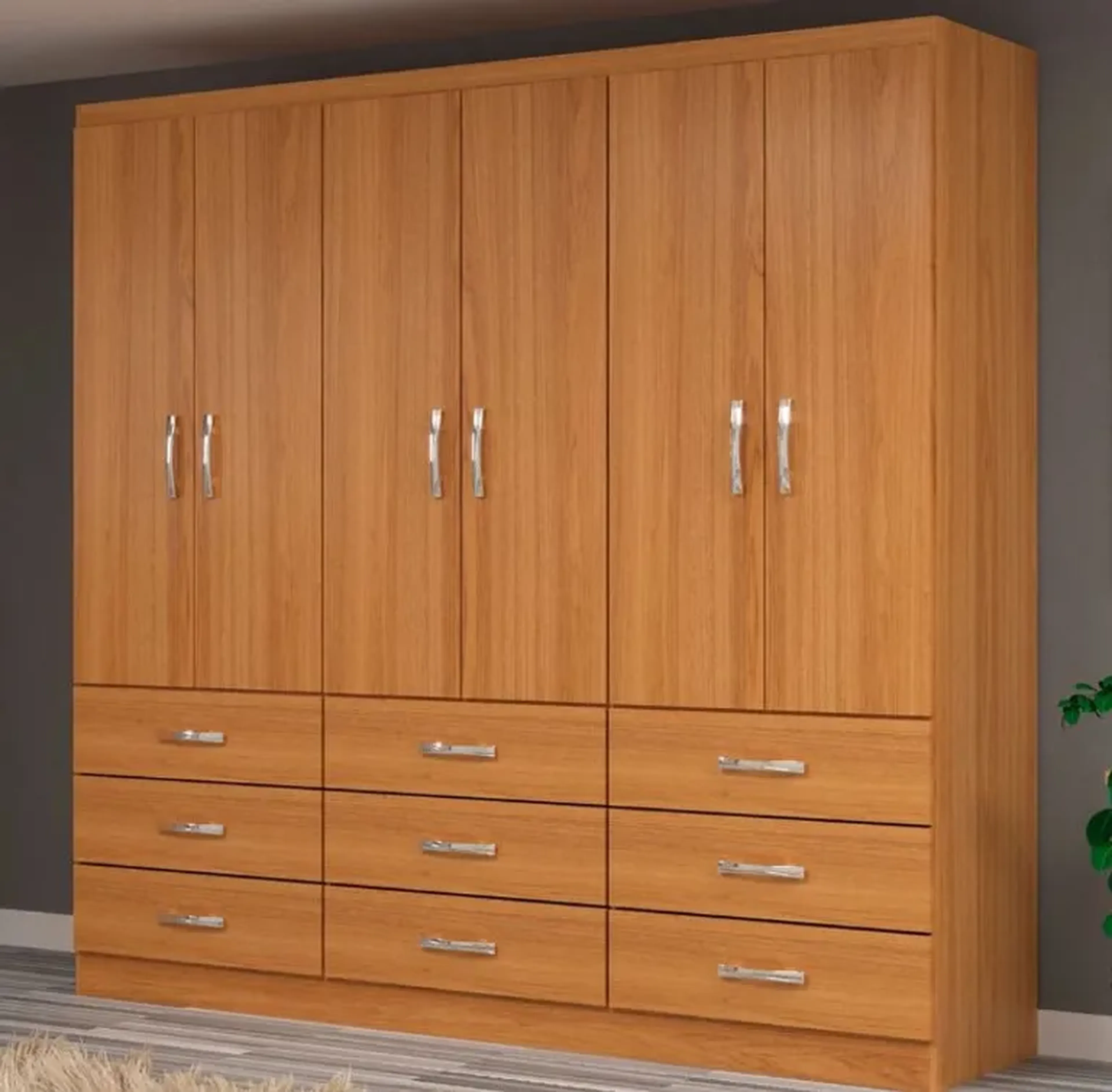 Guarda roupa casal bergamo cinamomo imagem