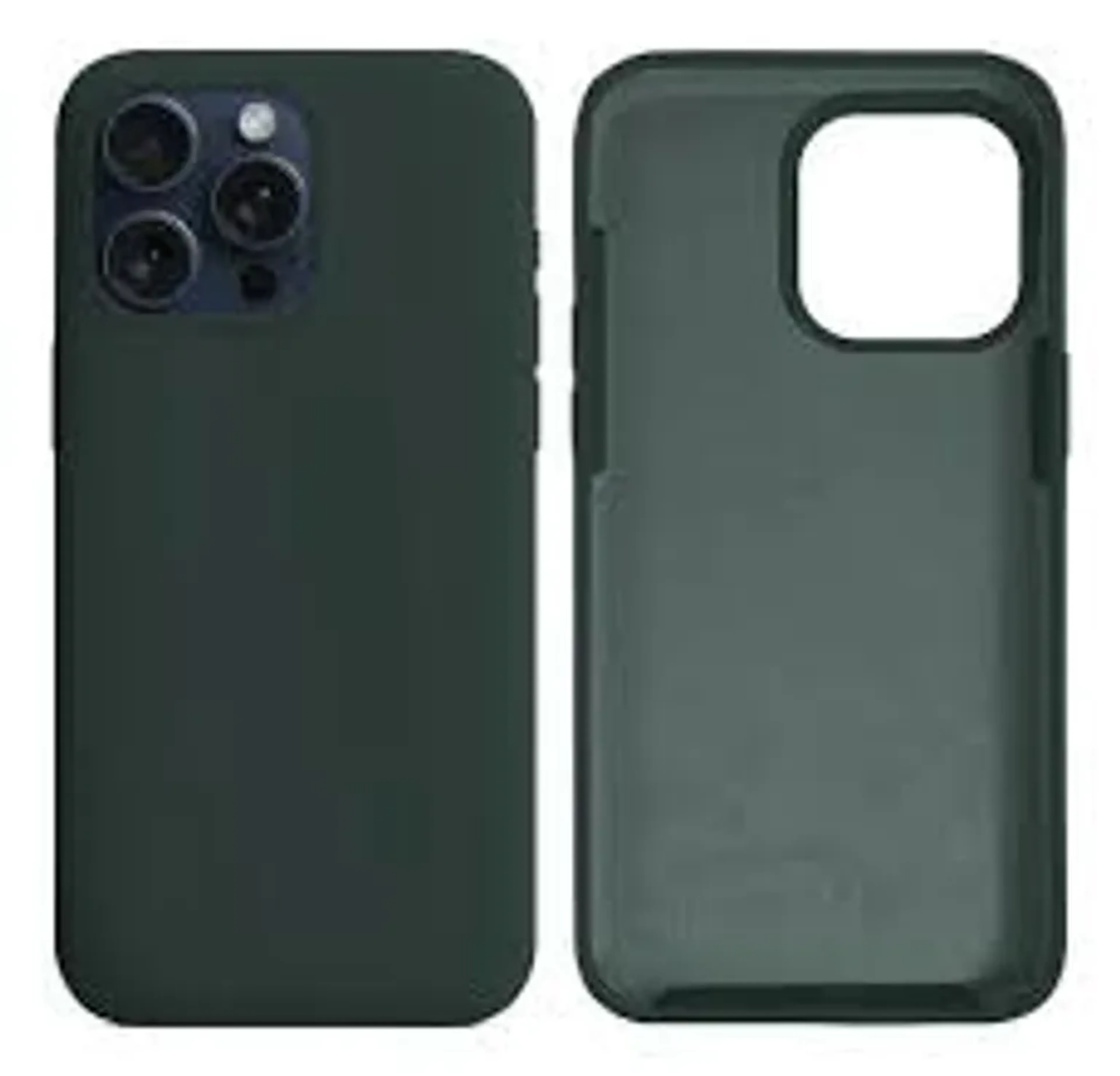 Capinha Para Iphone 15 Pro Max, Silicone Case Verde Exercito imagem