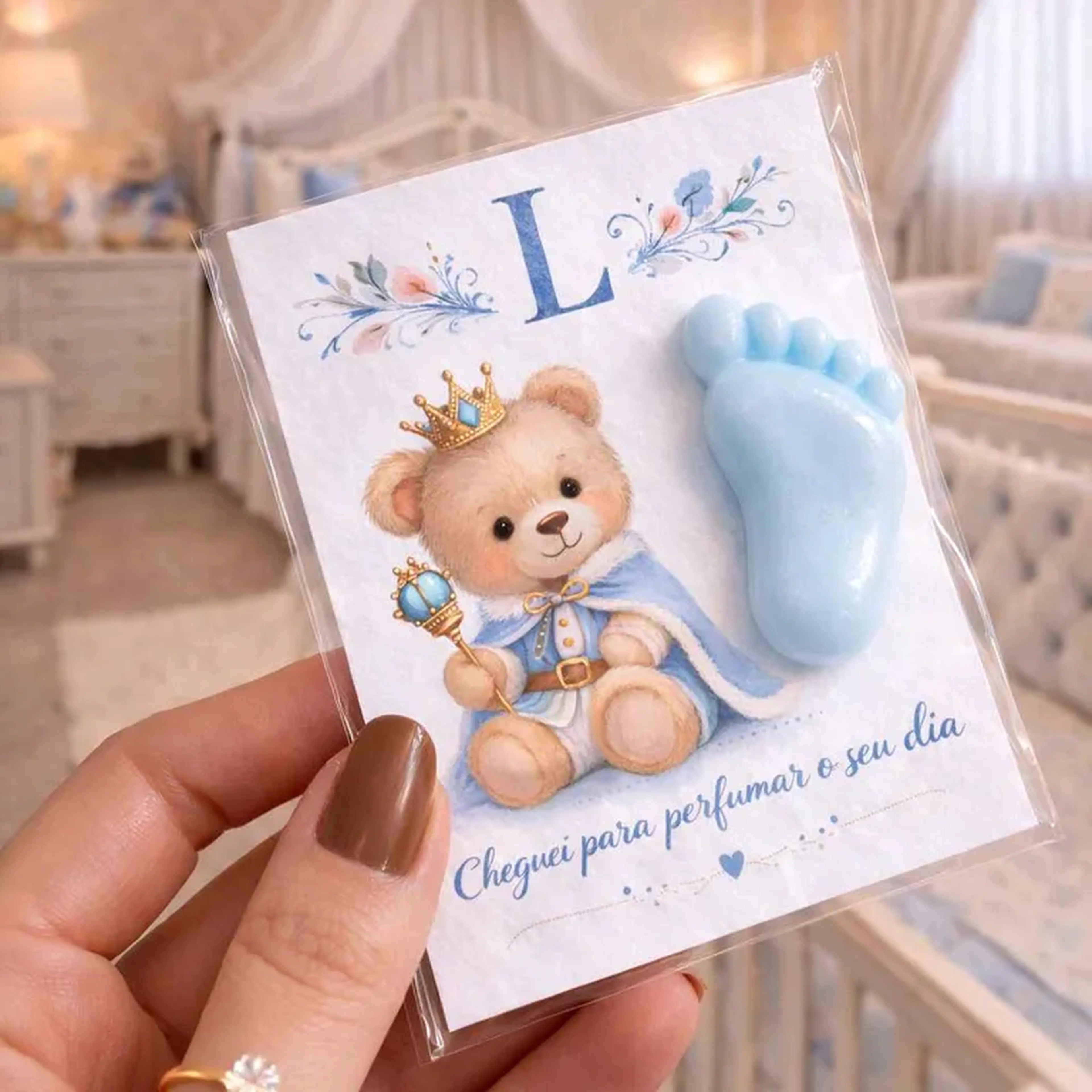 Mini Sabonete Pezinho + Card Inicial L imagem