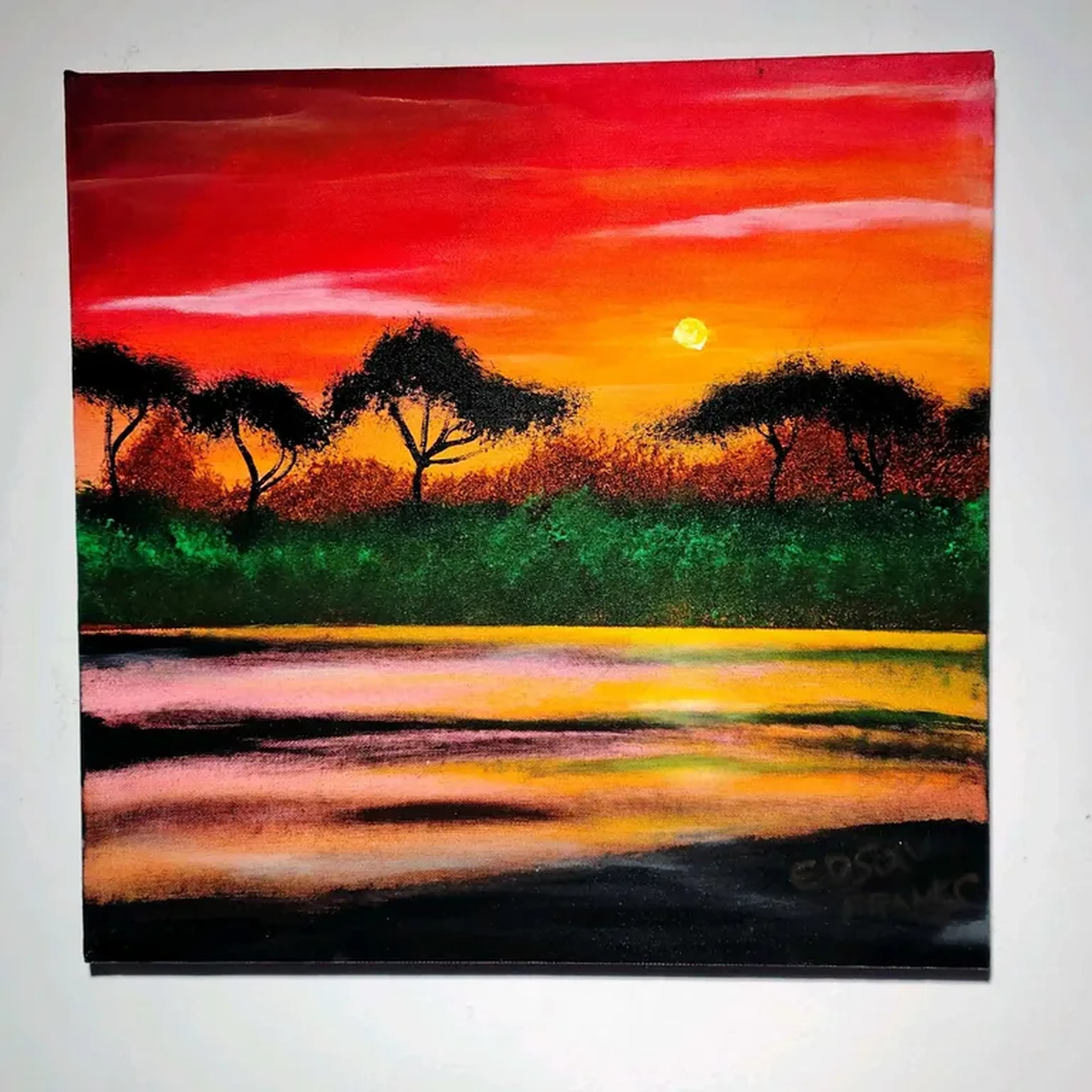 Safari ao entardecer imagem