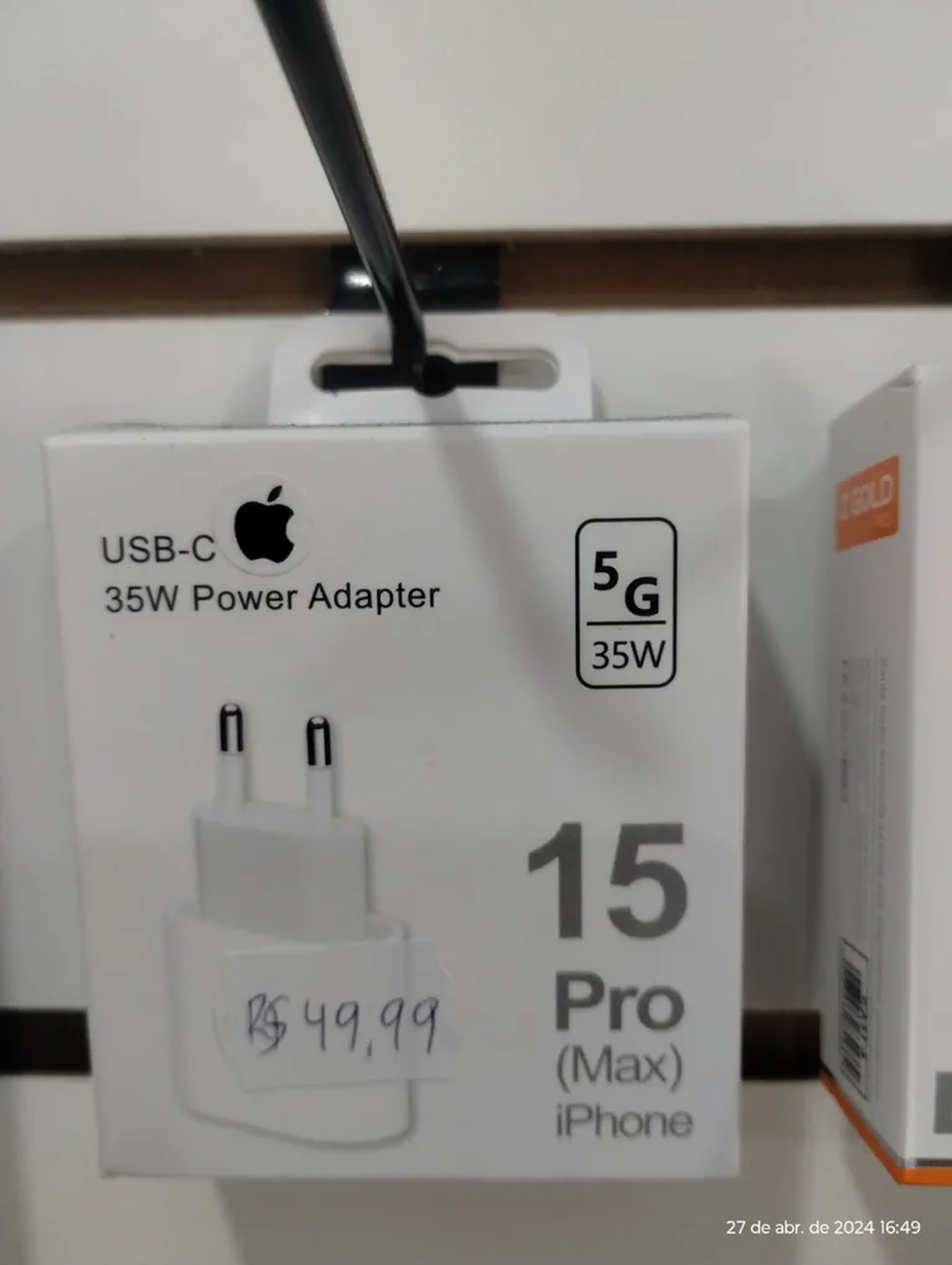 Carregador iPhone 15 pro Max 35w imagem
