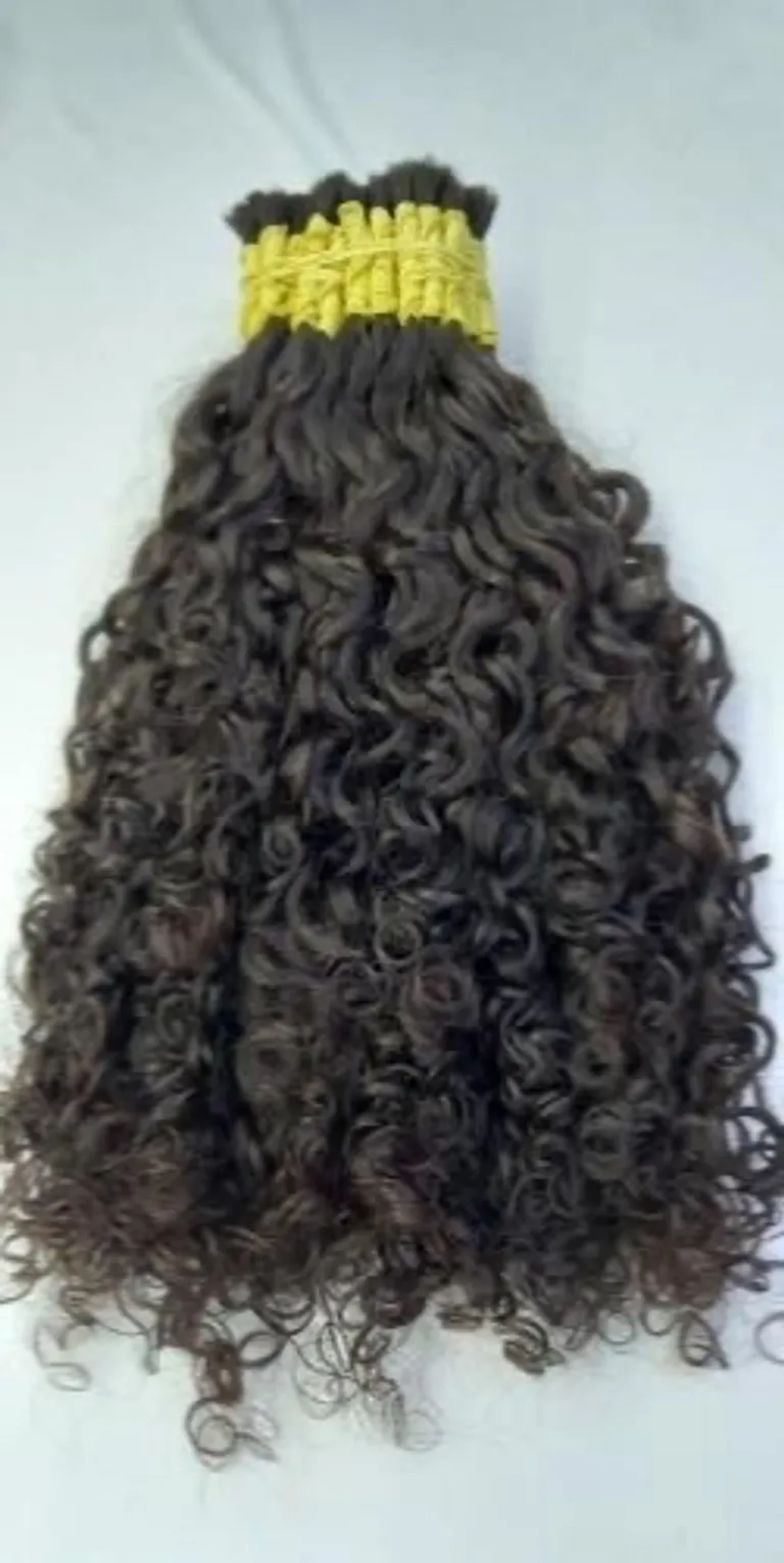 100 gramas Cabelo humano cacho caipira 55 cm imagem