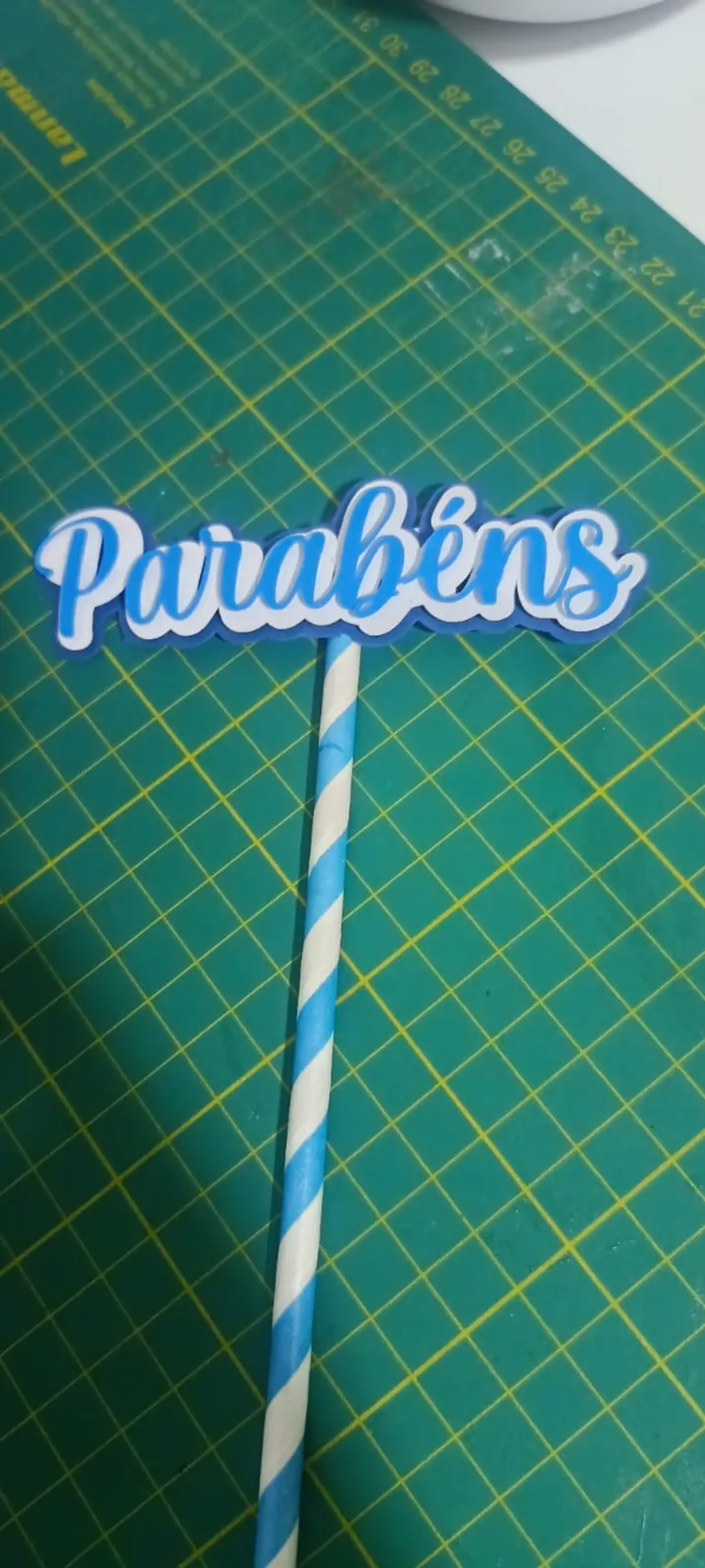 Topo de bolo parabéns imagem