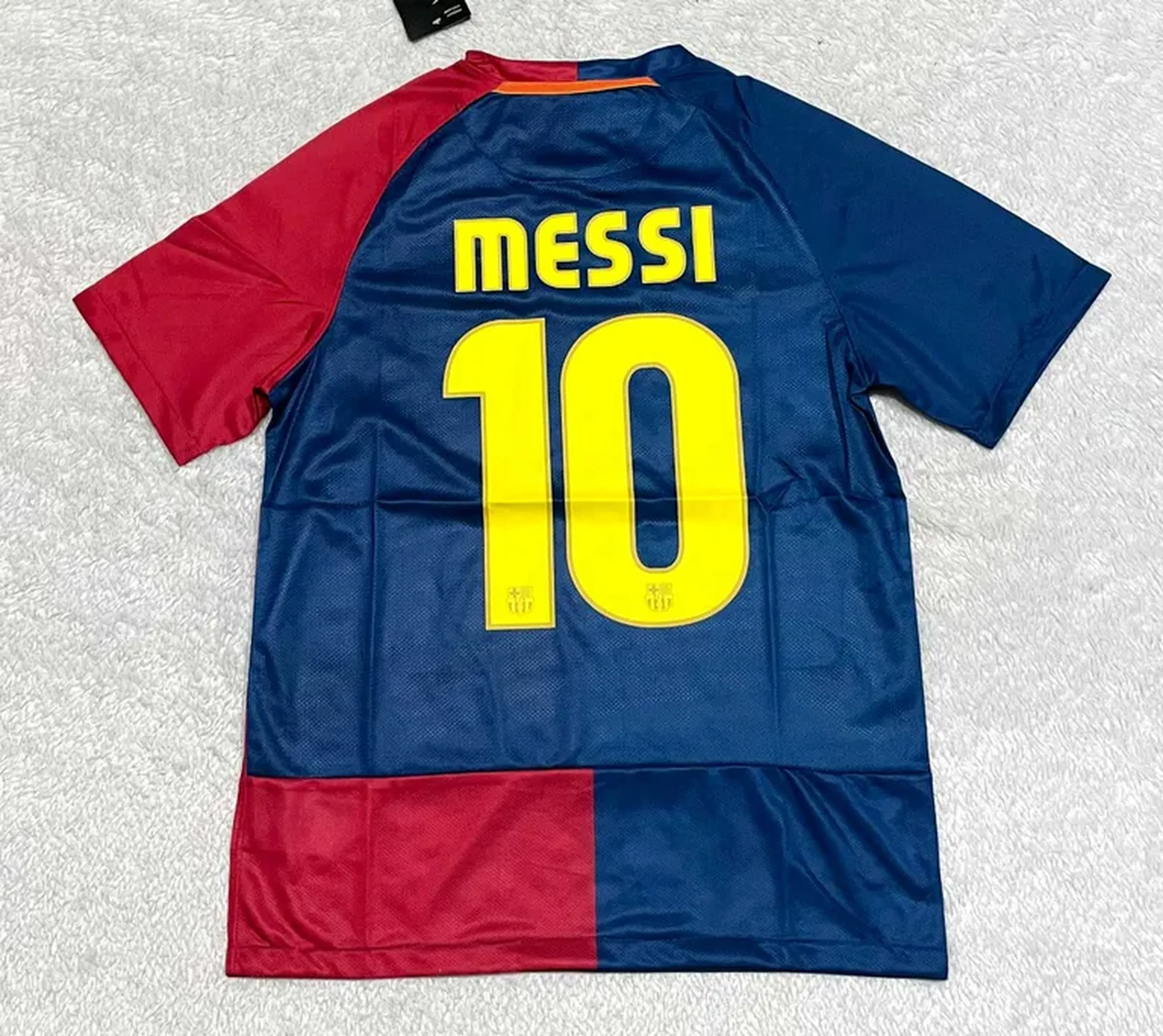 Uniforme Barcelona Retrô personalização Messi 10 imagem