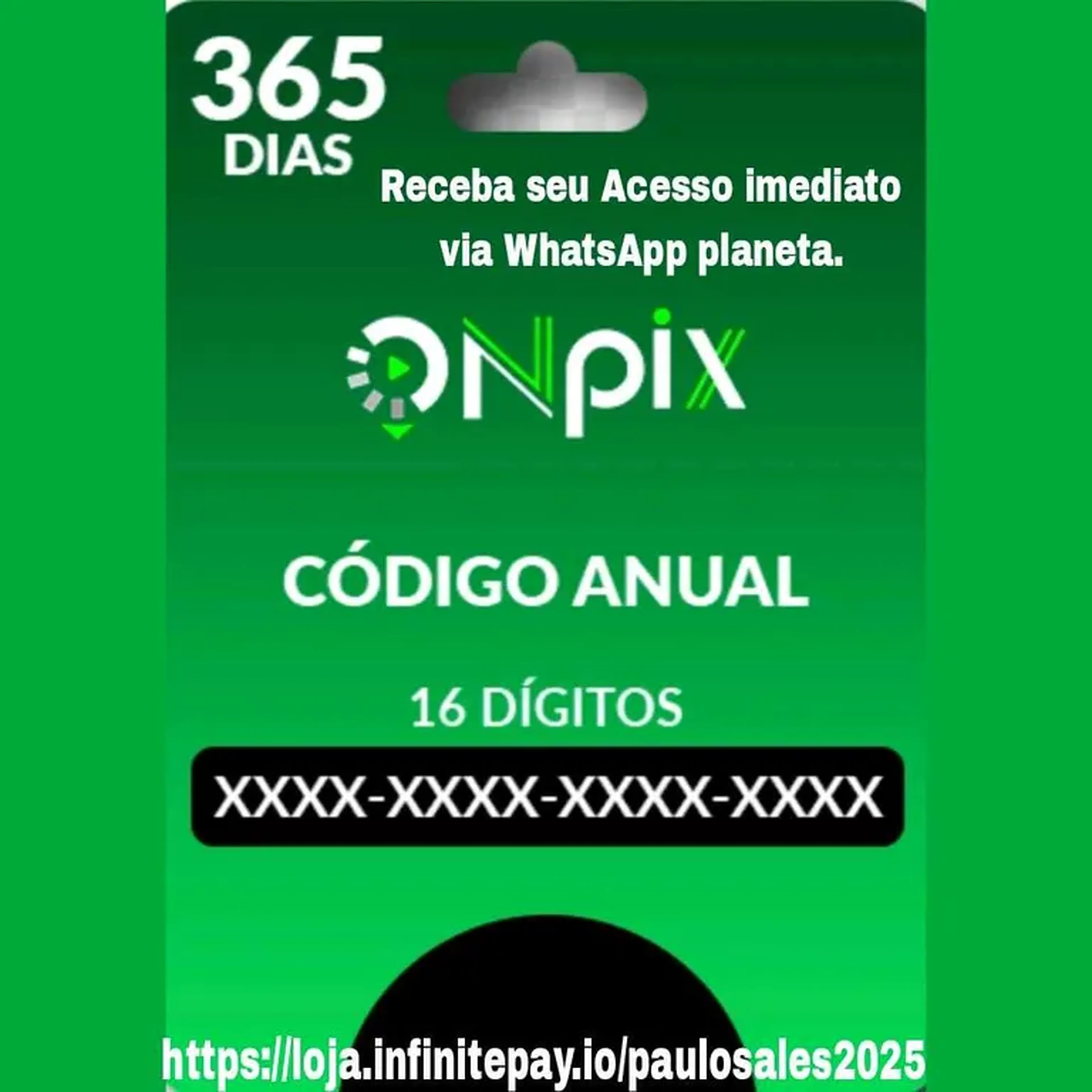 Gift Card Onpixtv 365 Dias imagem