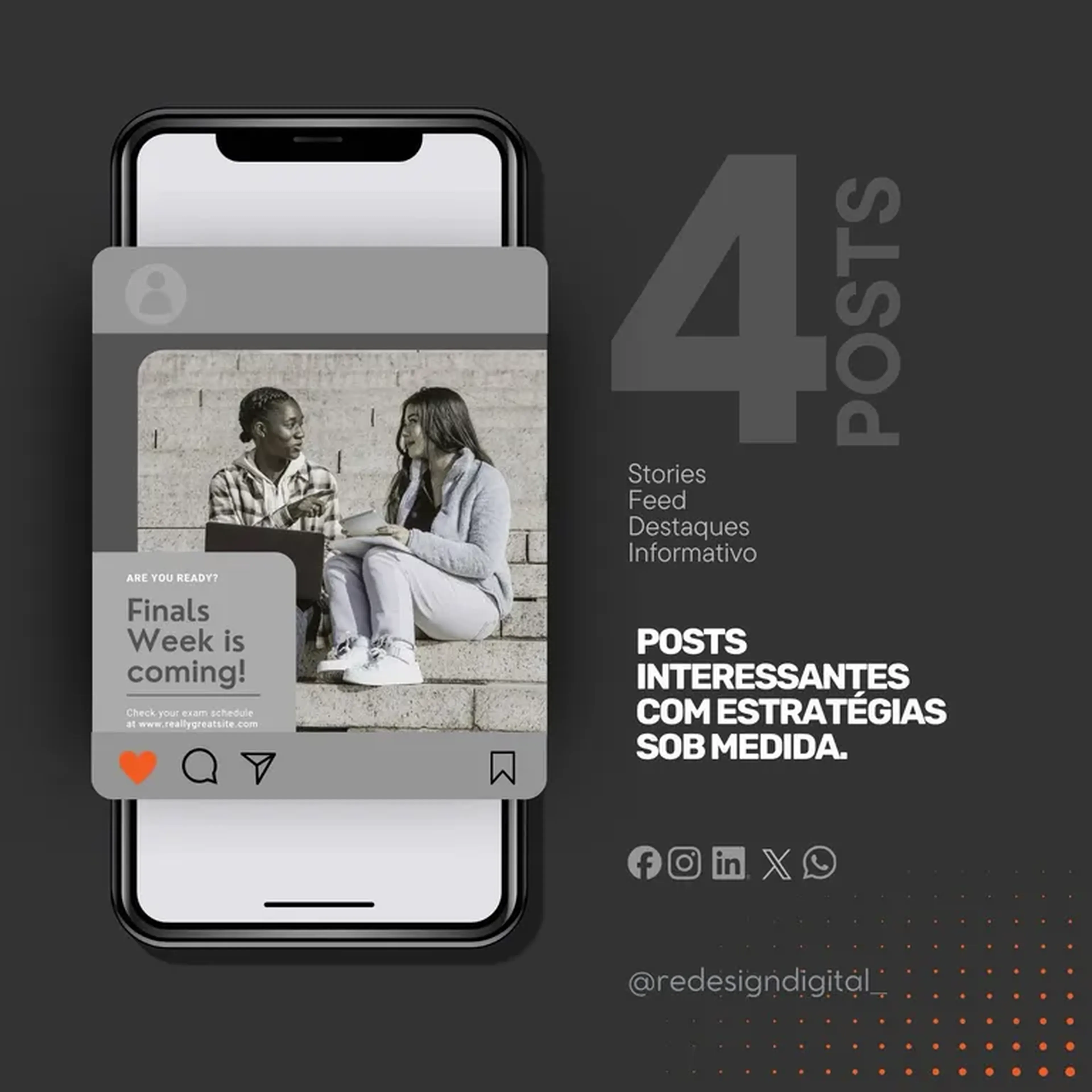 4 Posts profissionais imagem