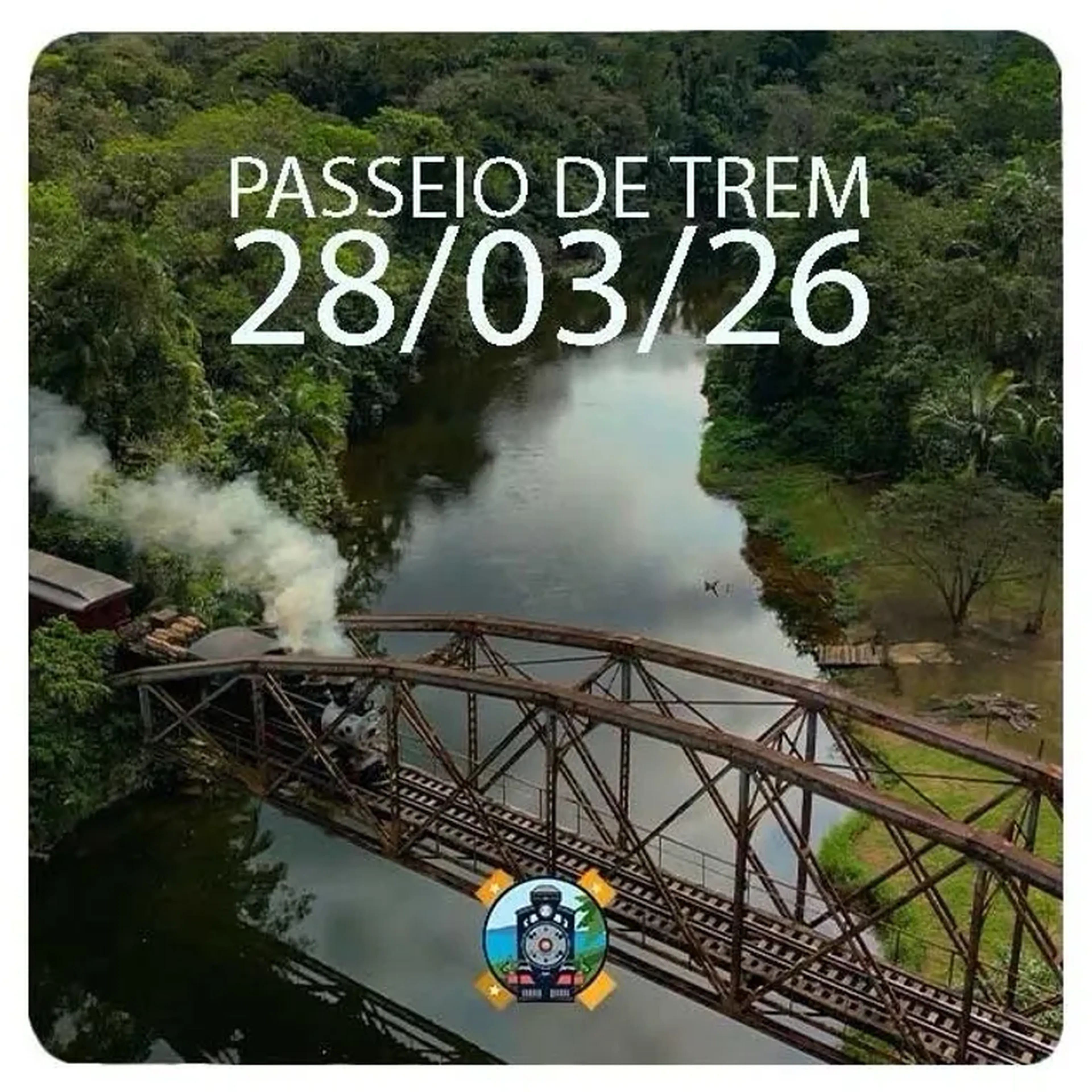 28 03 26 TREM CAIÇARA - com retorno rodoviário imagem