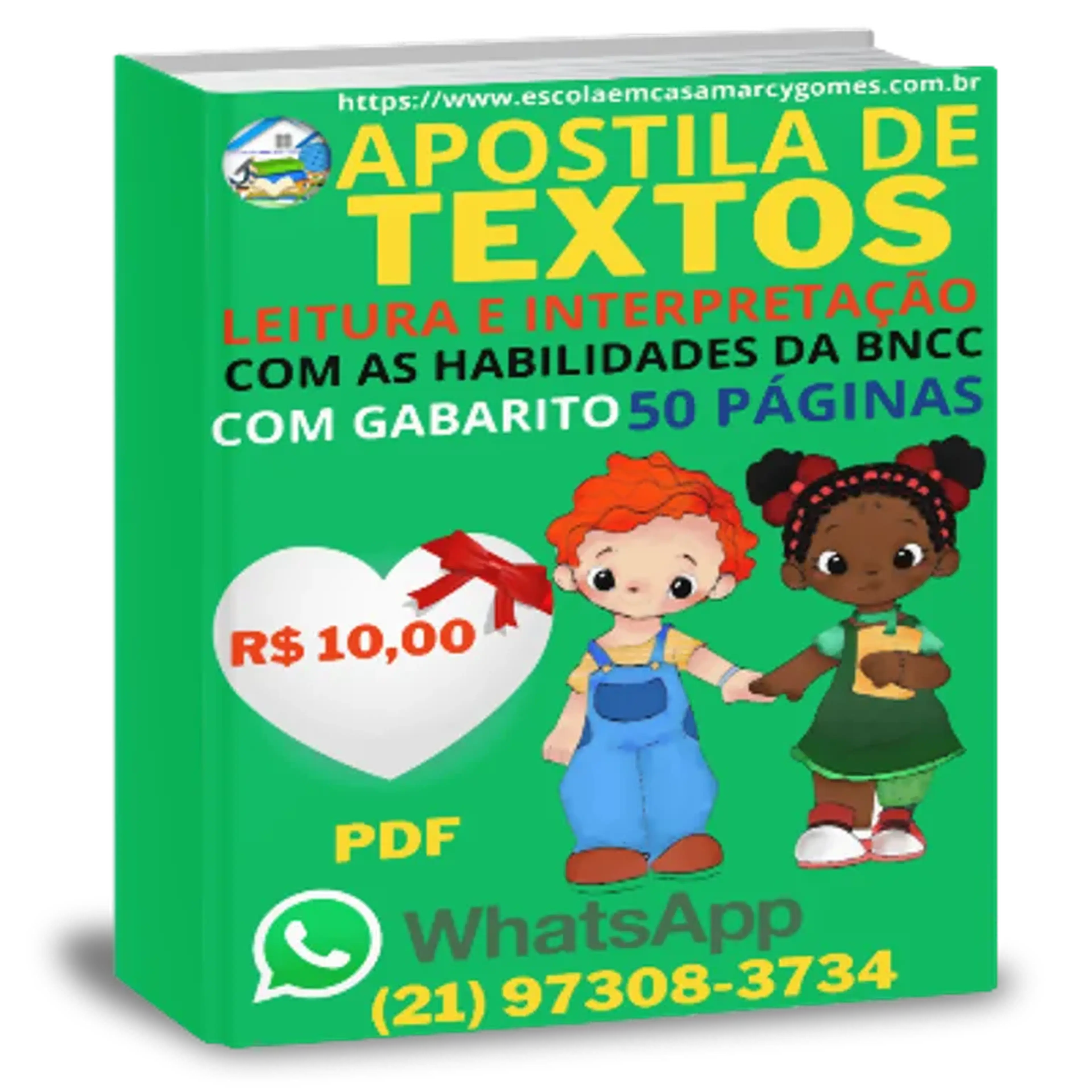 Apostila de Textos - Leitura e Interpretação 50Pg imagem