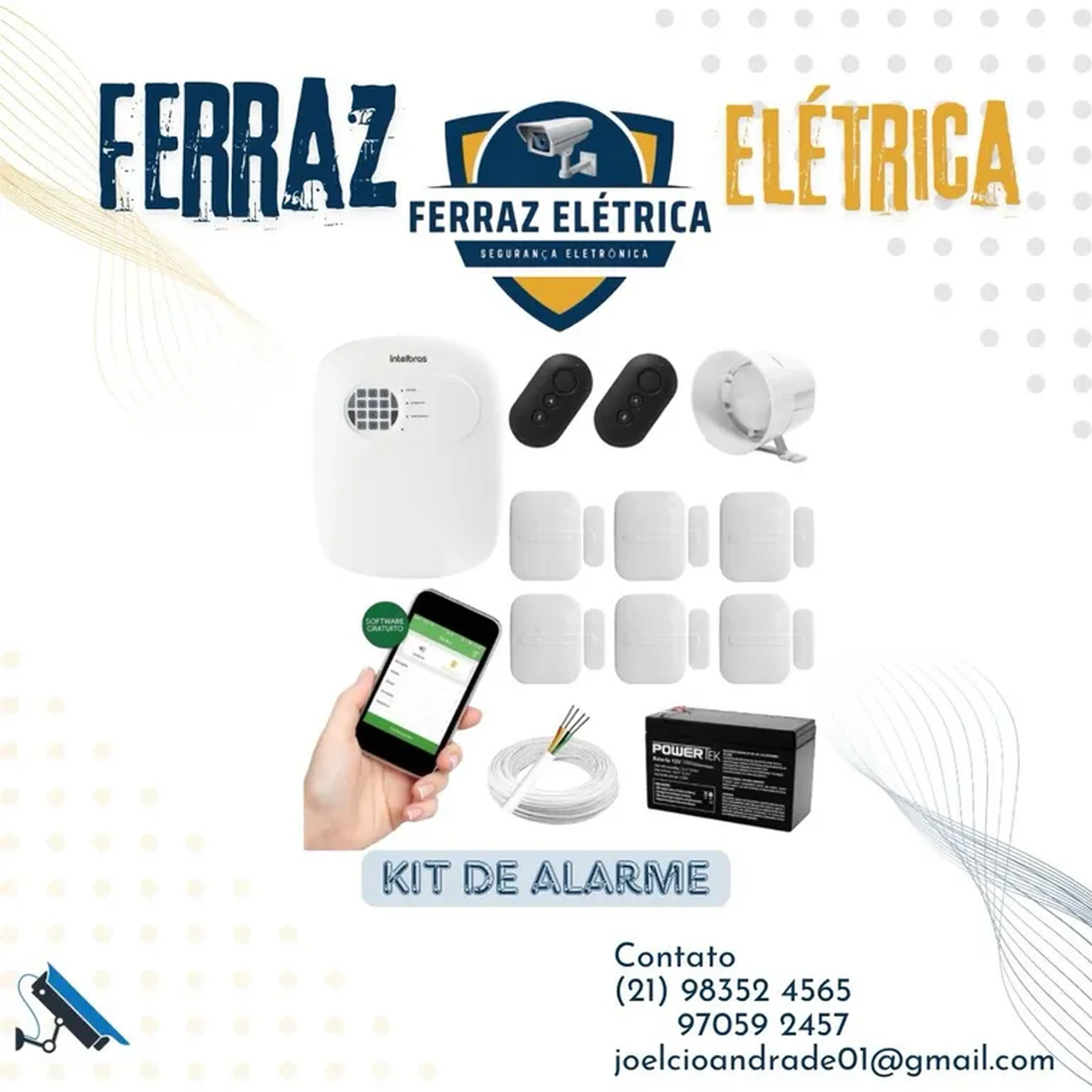 central de alarmes imagem