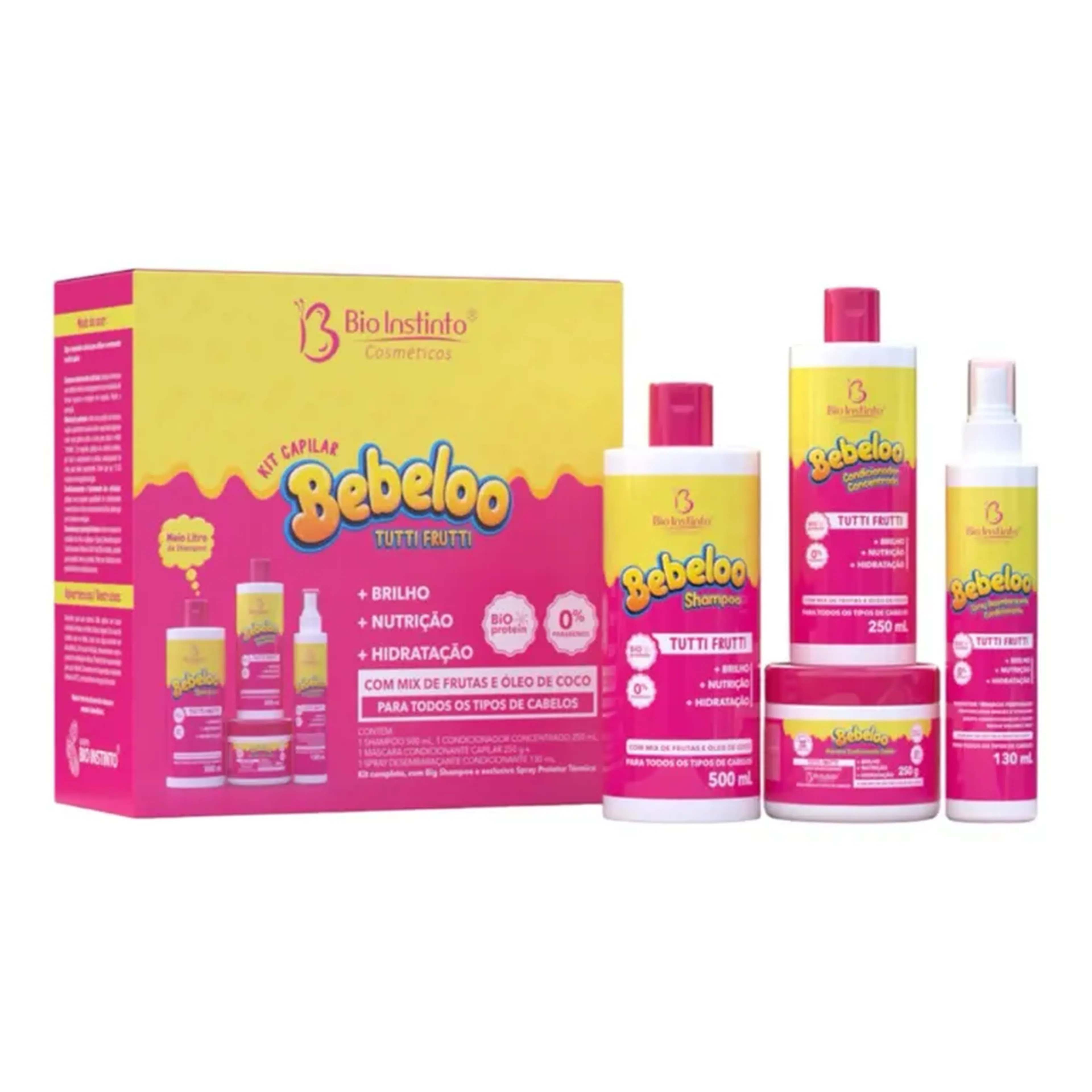 Kit Capilar Bebeloo Tutti-Frutti 4 Itens Bio Instinto imagem
