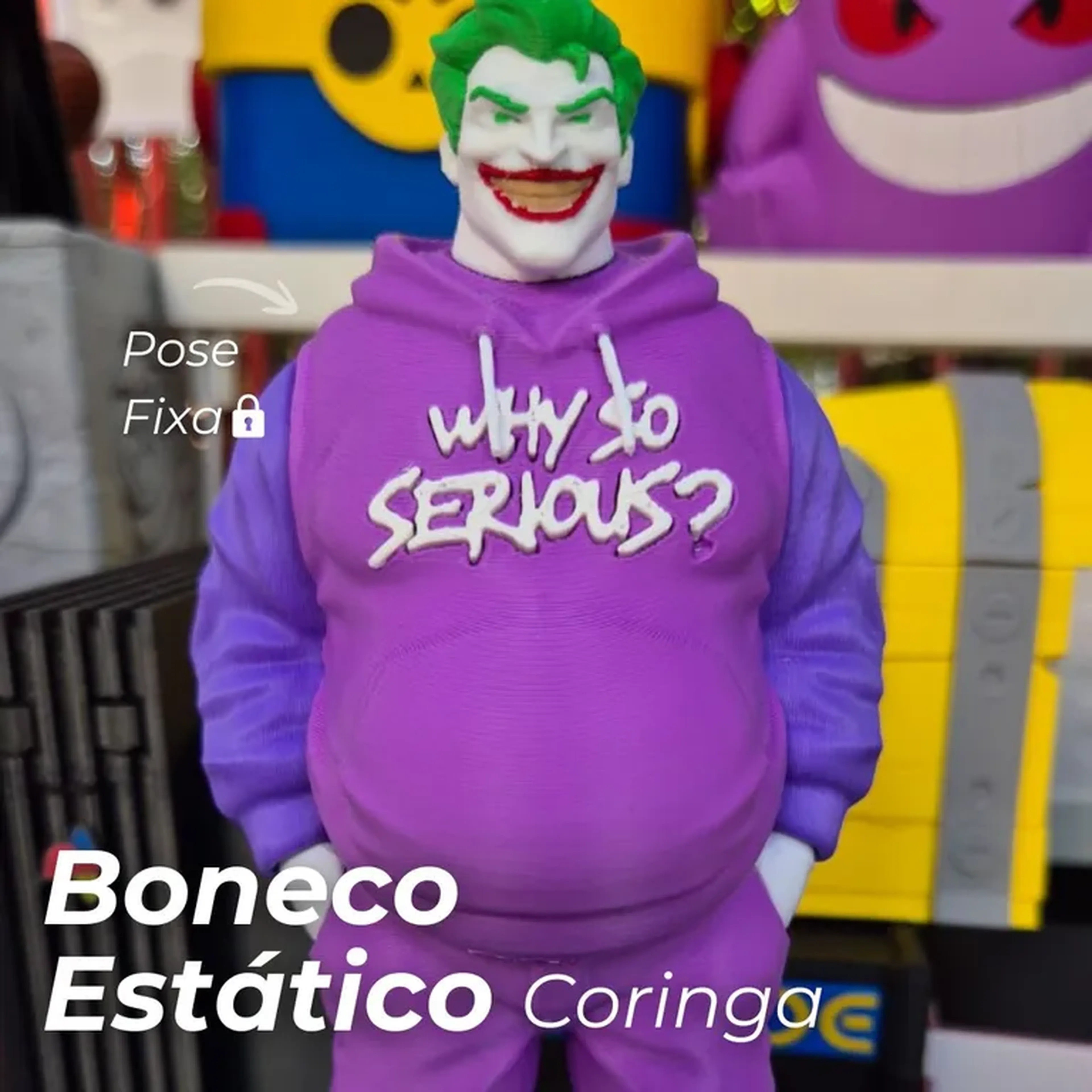 Boneco Estático Coringa imagem