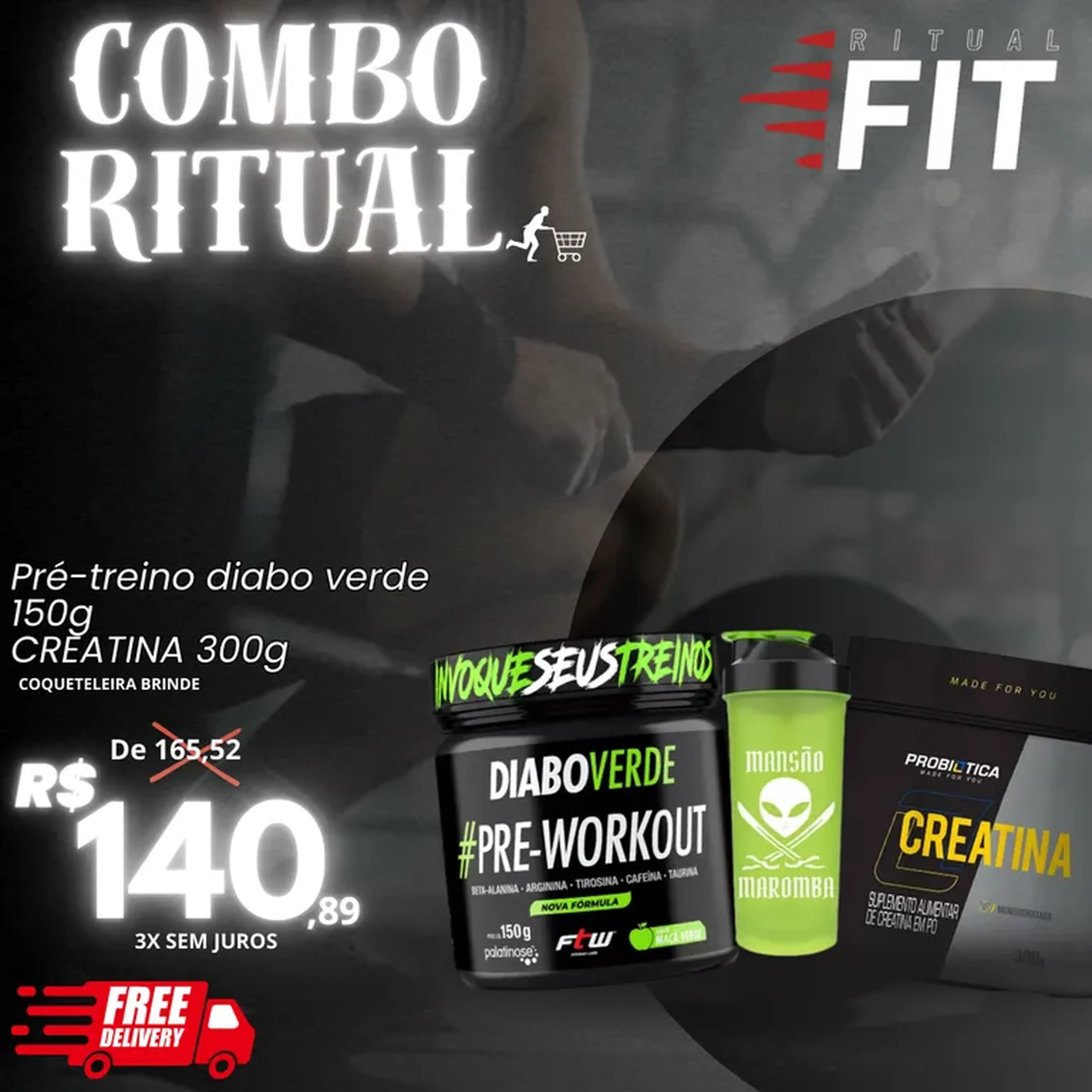 PRE TREINO E CREATINA imagem