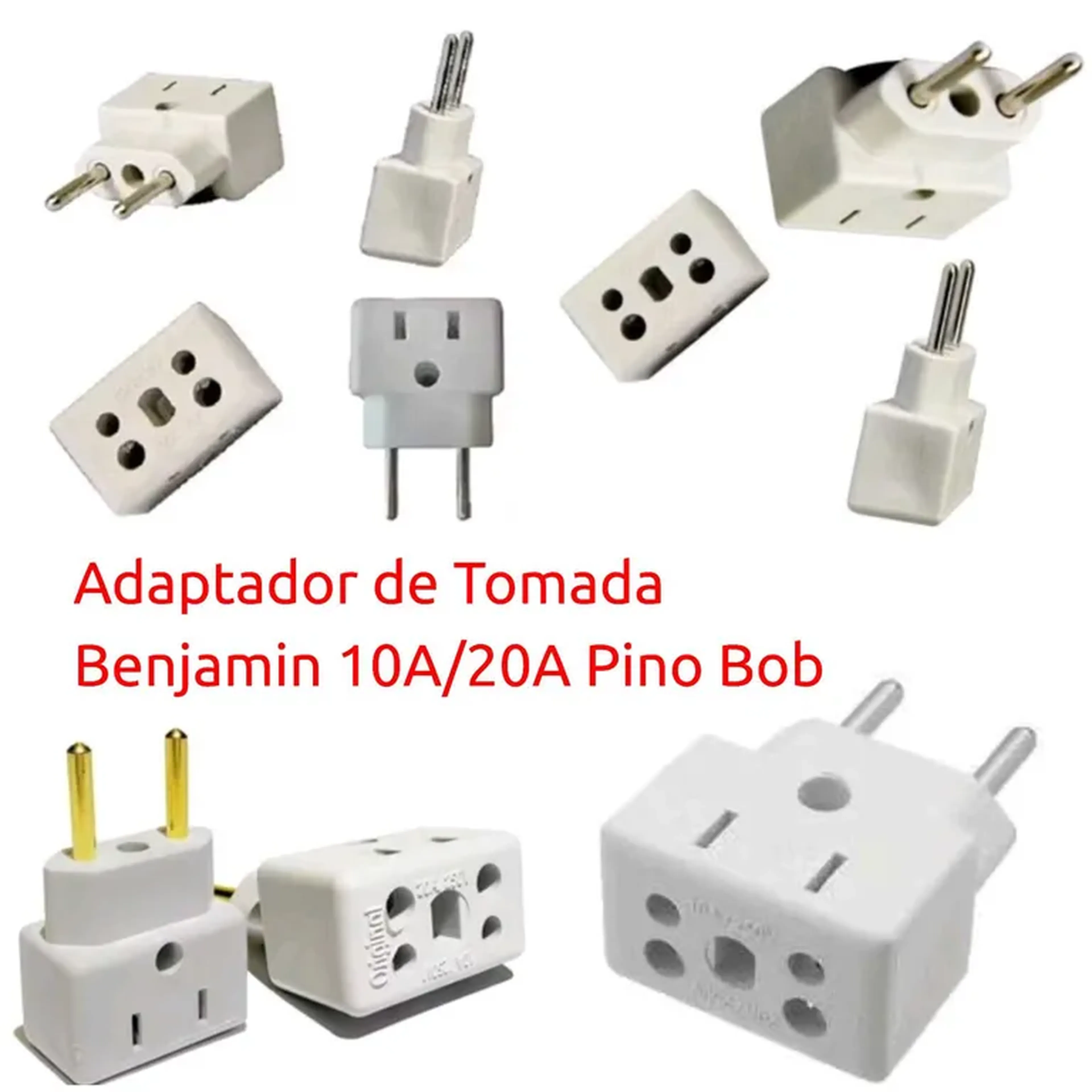 Adaptador de Tomada Pino Bob imagem