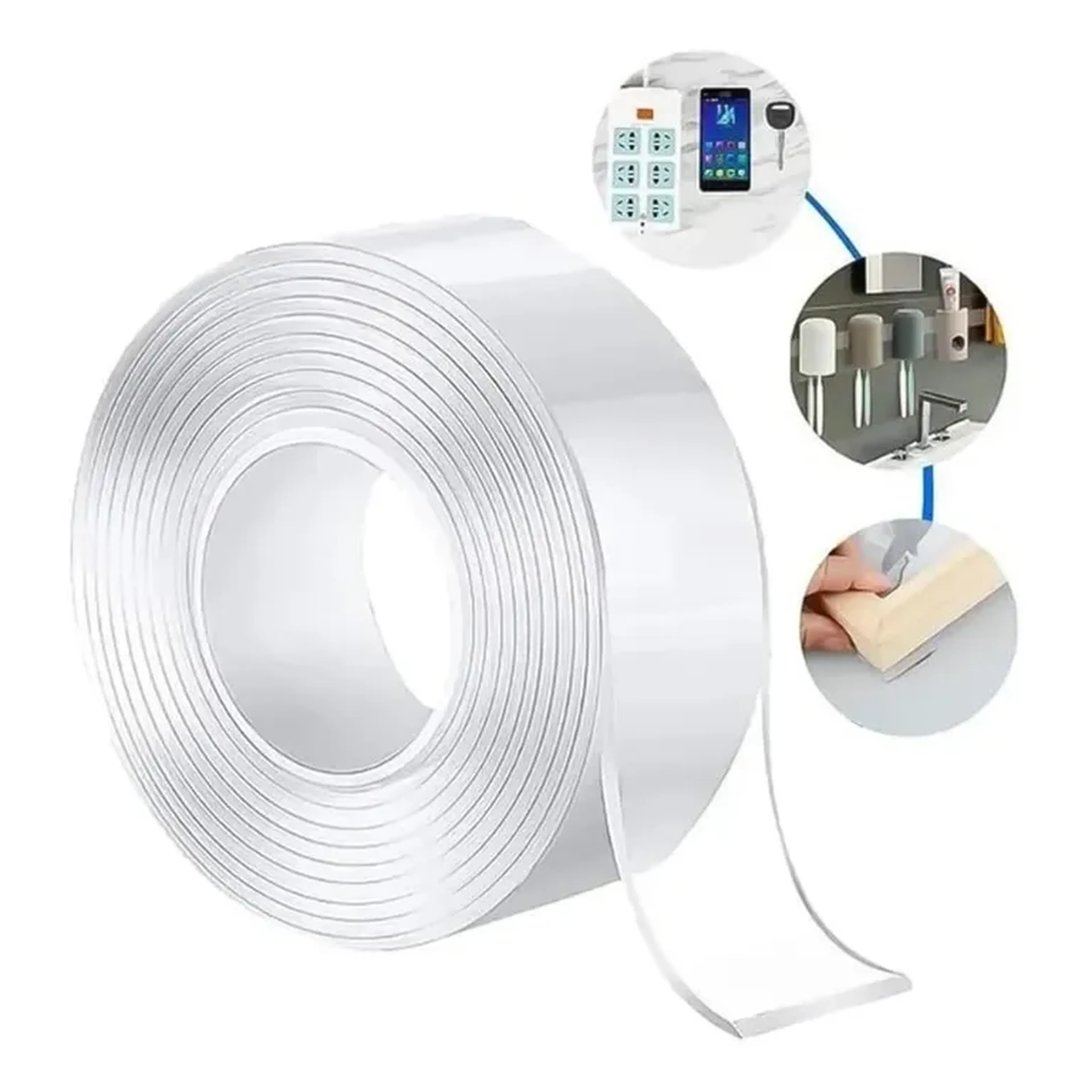 Fita Adesiva Nano Gel Transparente imagem