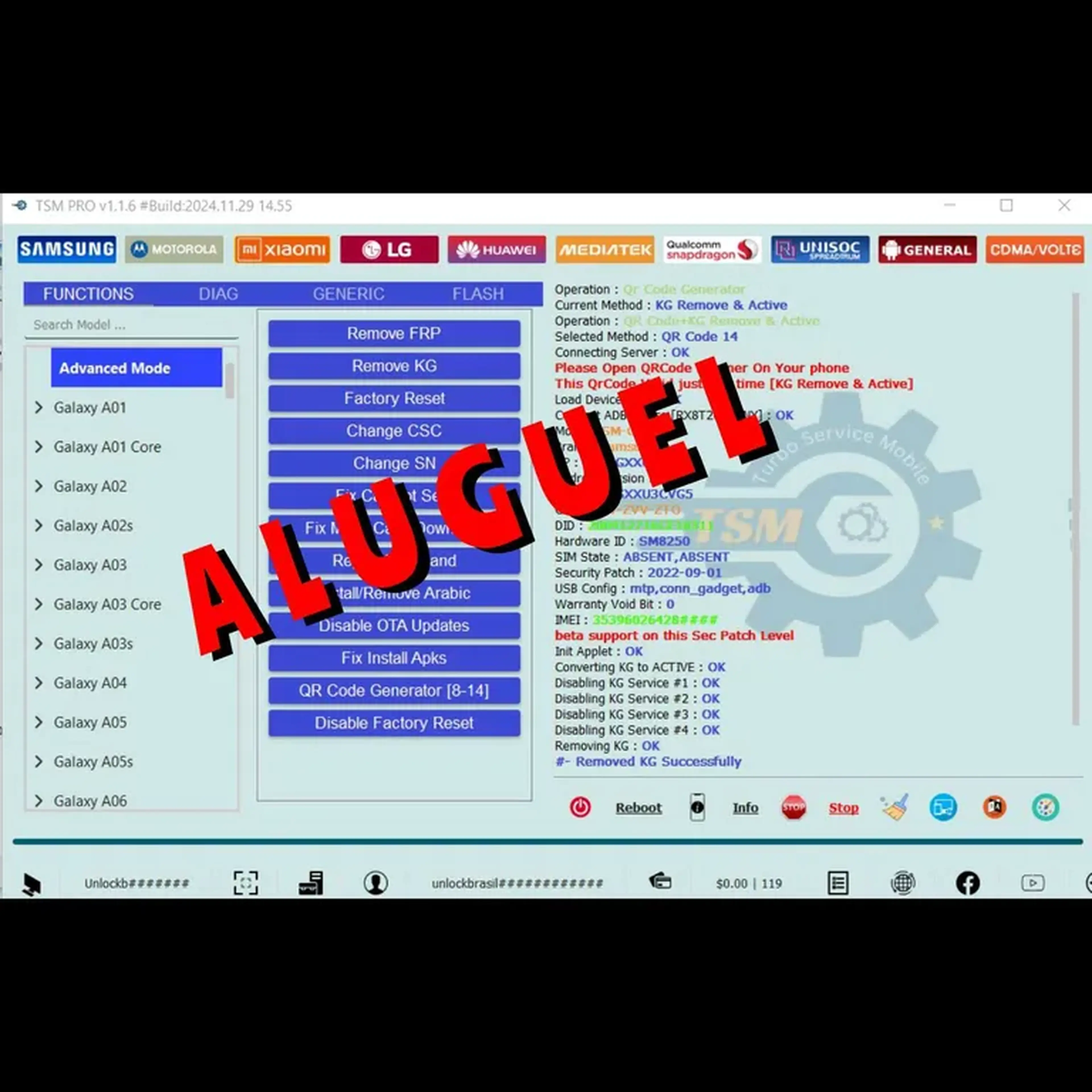ALUGUEL TSM TOOL 6 HORAS imagem