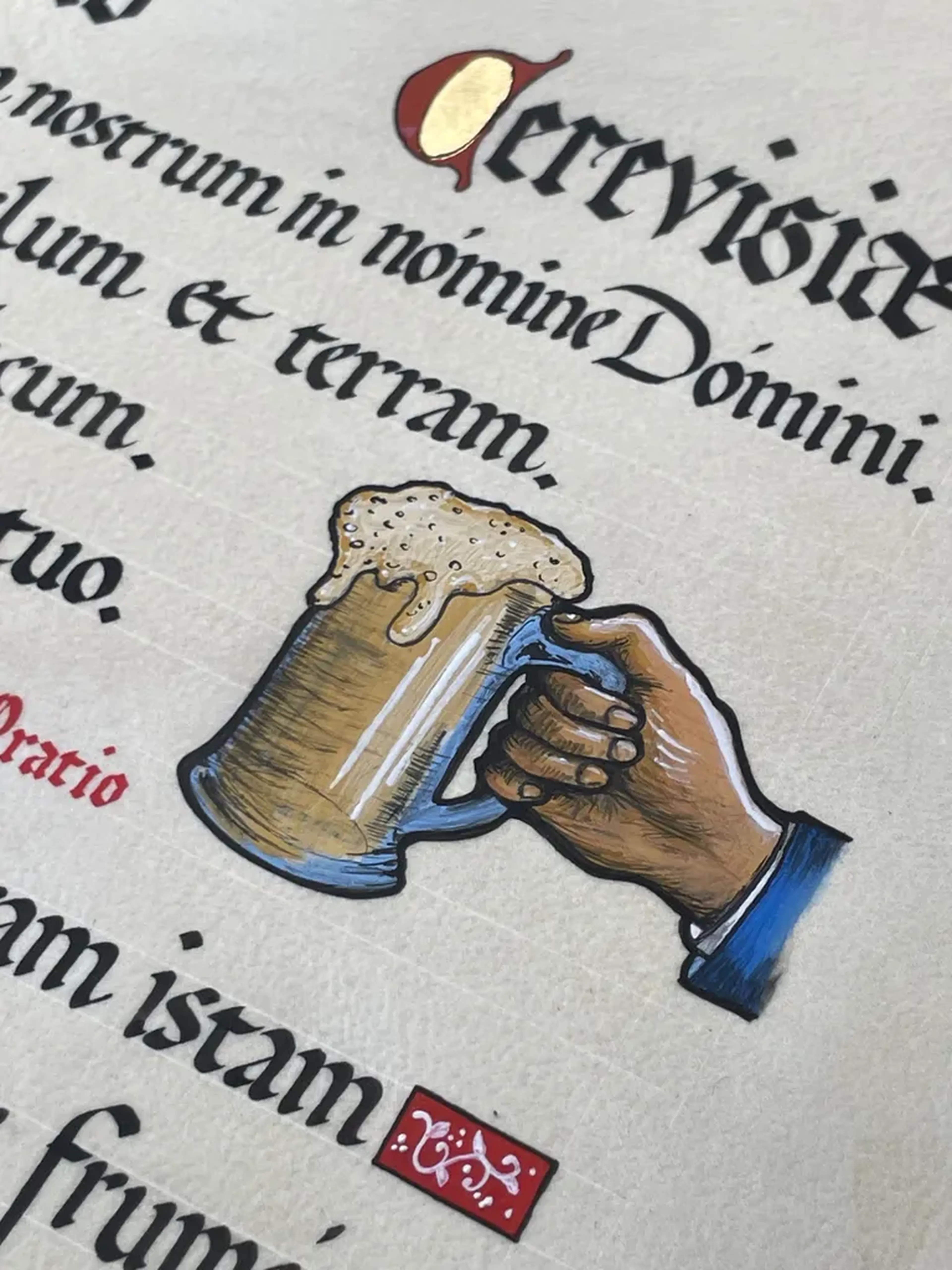 Benção da cerveja 40x30 imagem